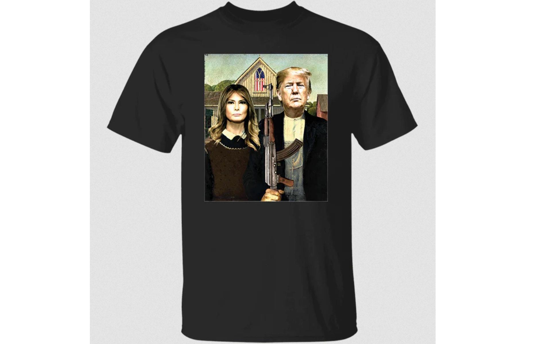 Trump American Gothic T-shirt 