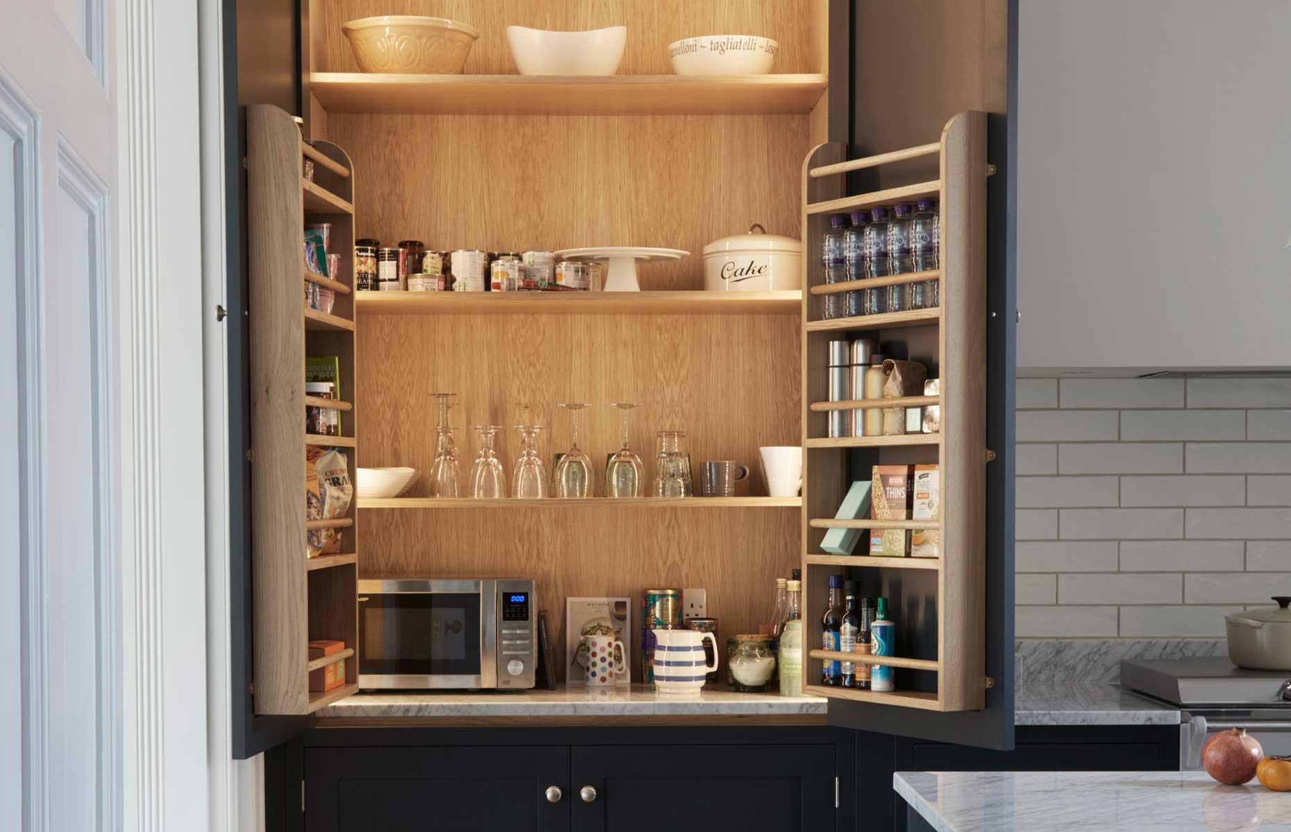 Put small appliances in the pantry