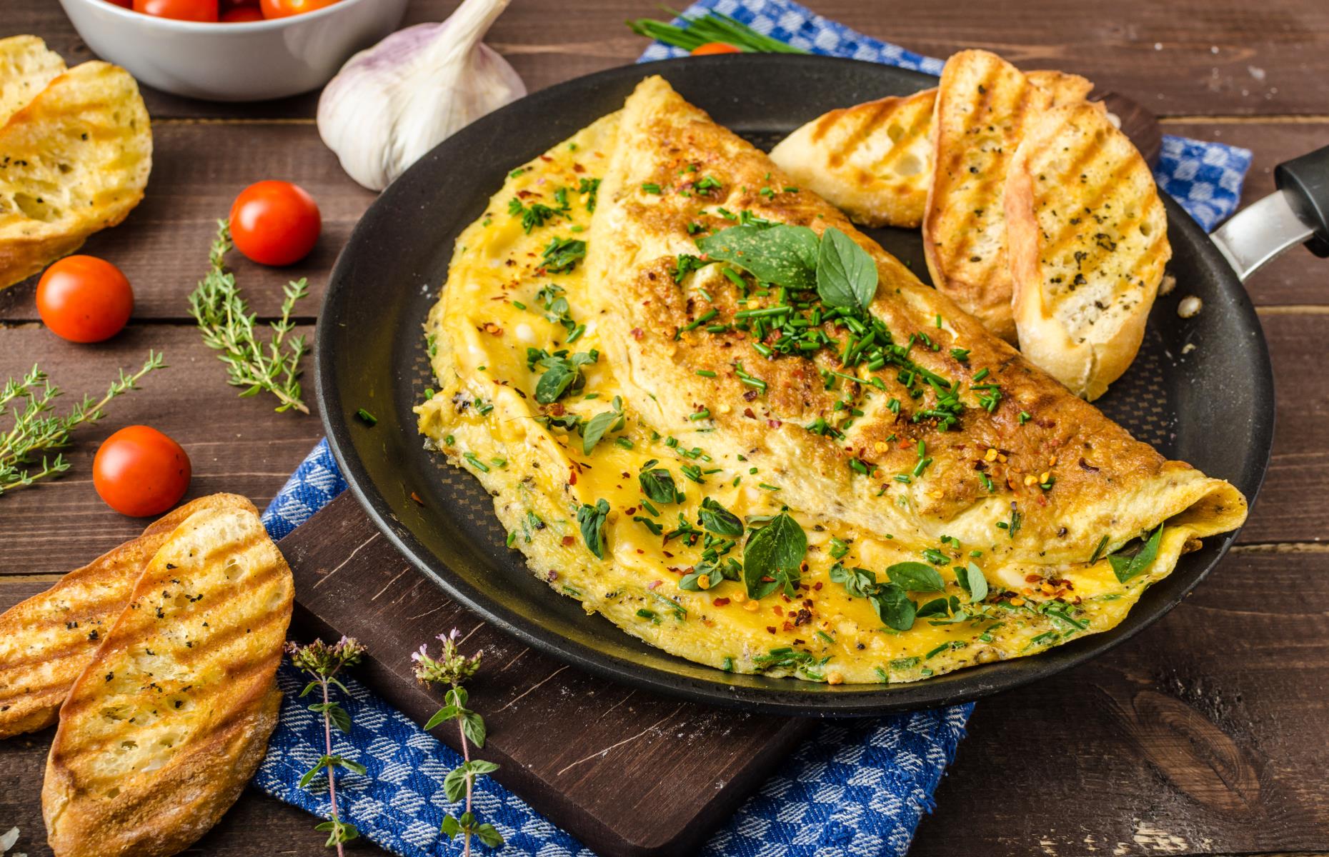 Fast is best for omelettes