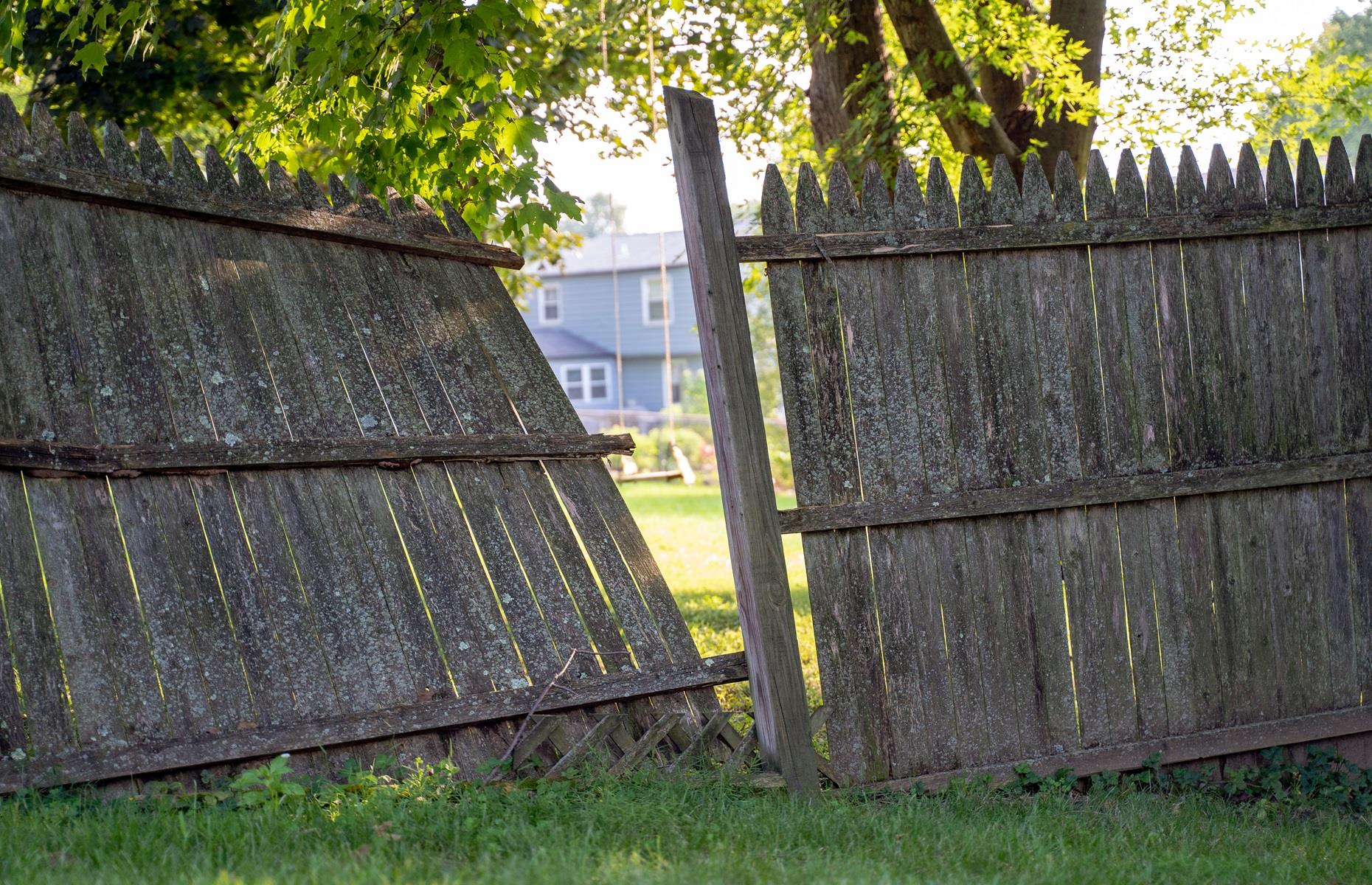 Broken fencing