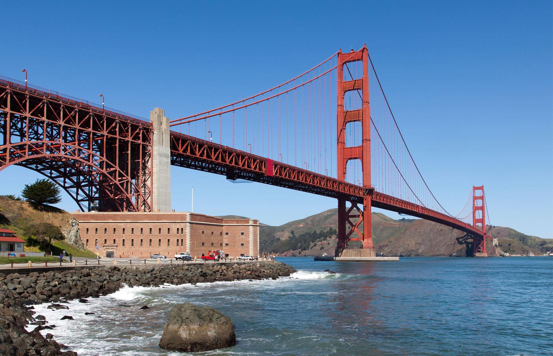 Now: Golden Gate Bridge, San Francisco