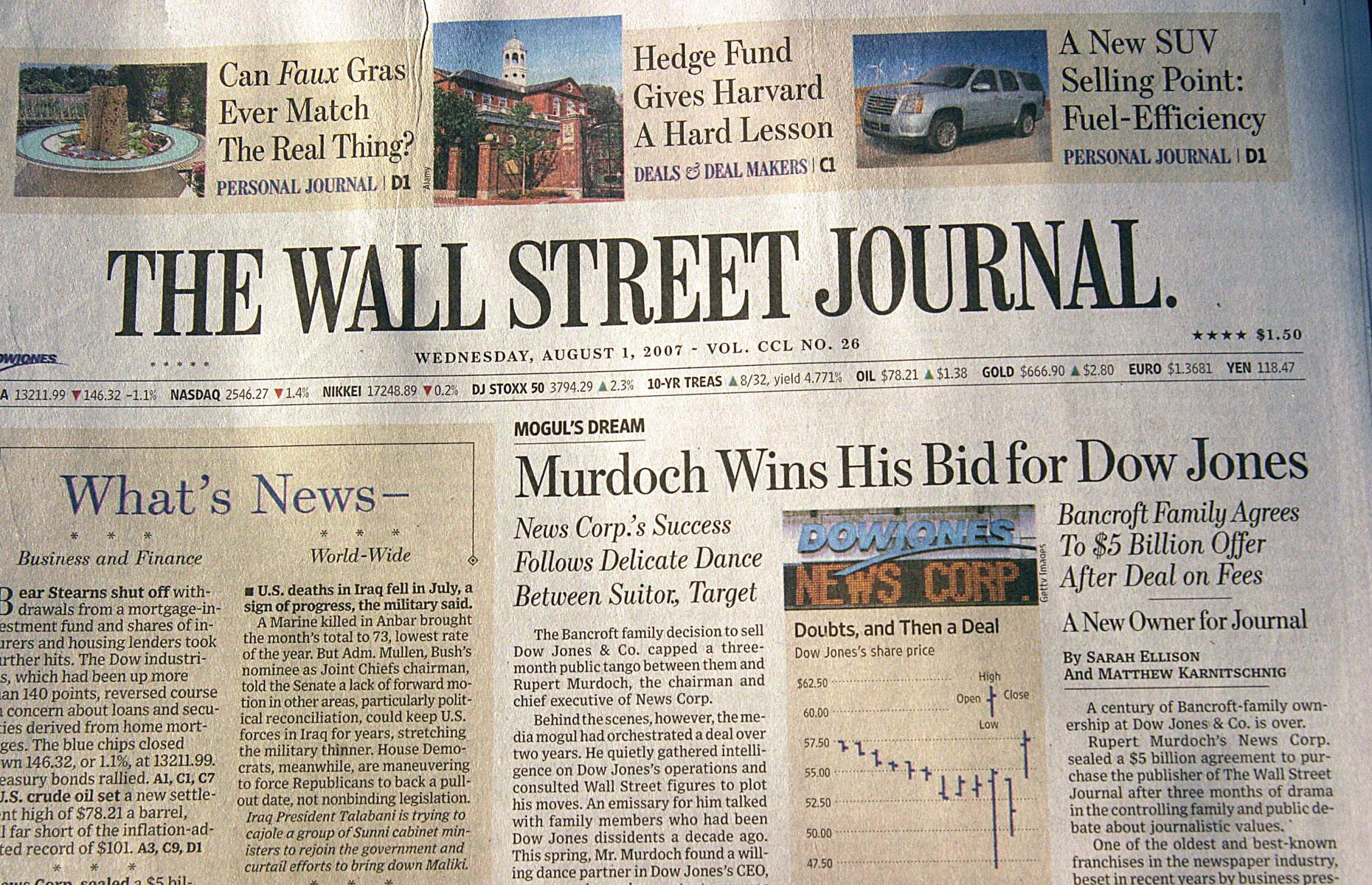 Rupert Murdoch's noughties acquisitions 