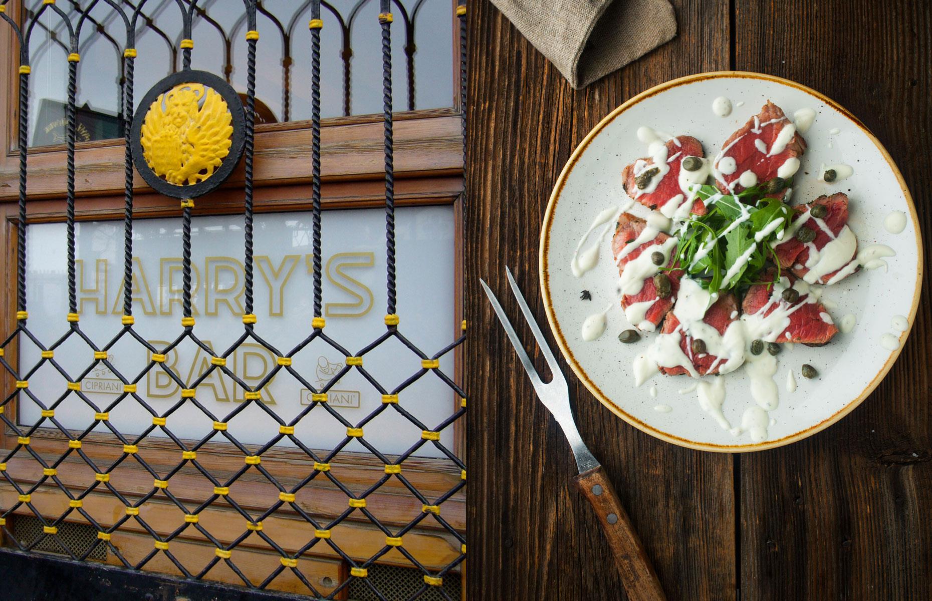 Harry’s Bar art-inspired carpaccio