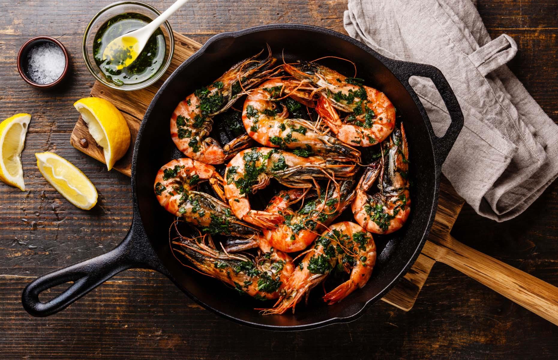 Cast Iron King Prawns