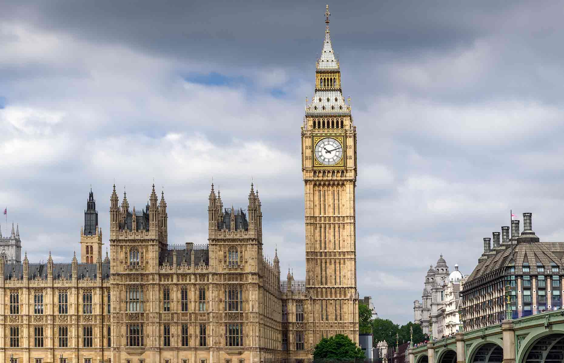 Gefängnis im Big Ben, London, Großbritannien