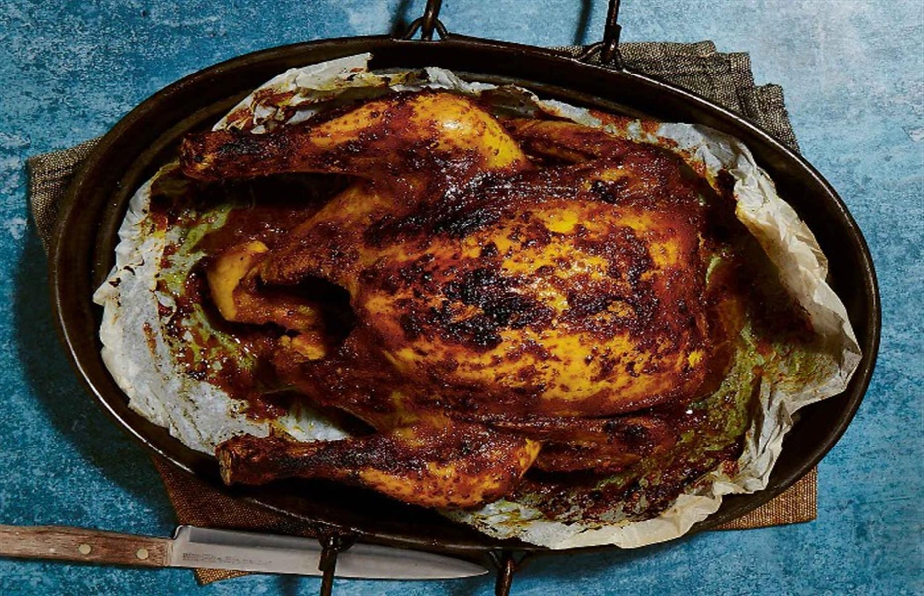 Coconut and lemongrass roast chicken