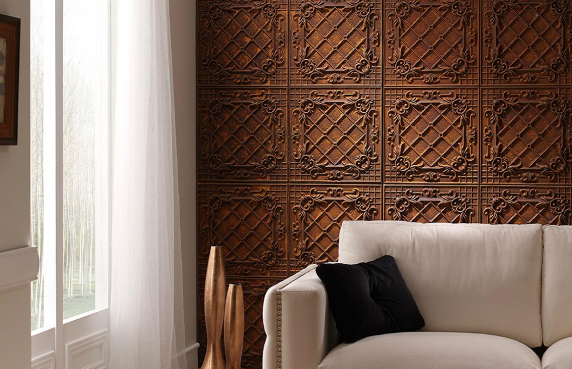 Create a vintage interior with tin décor