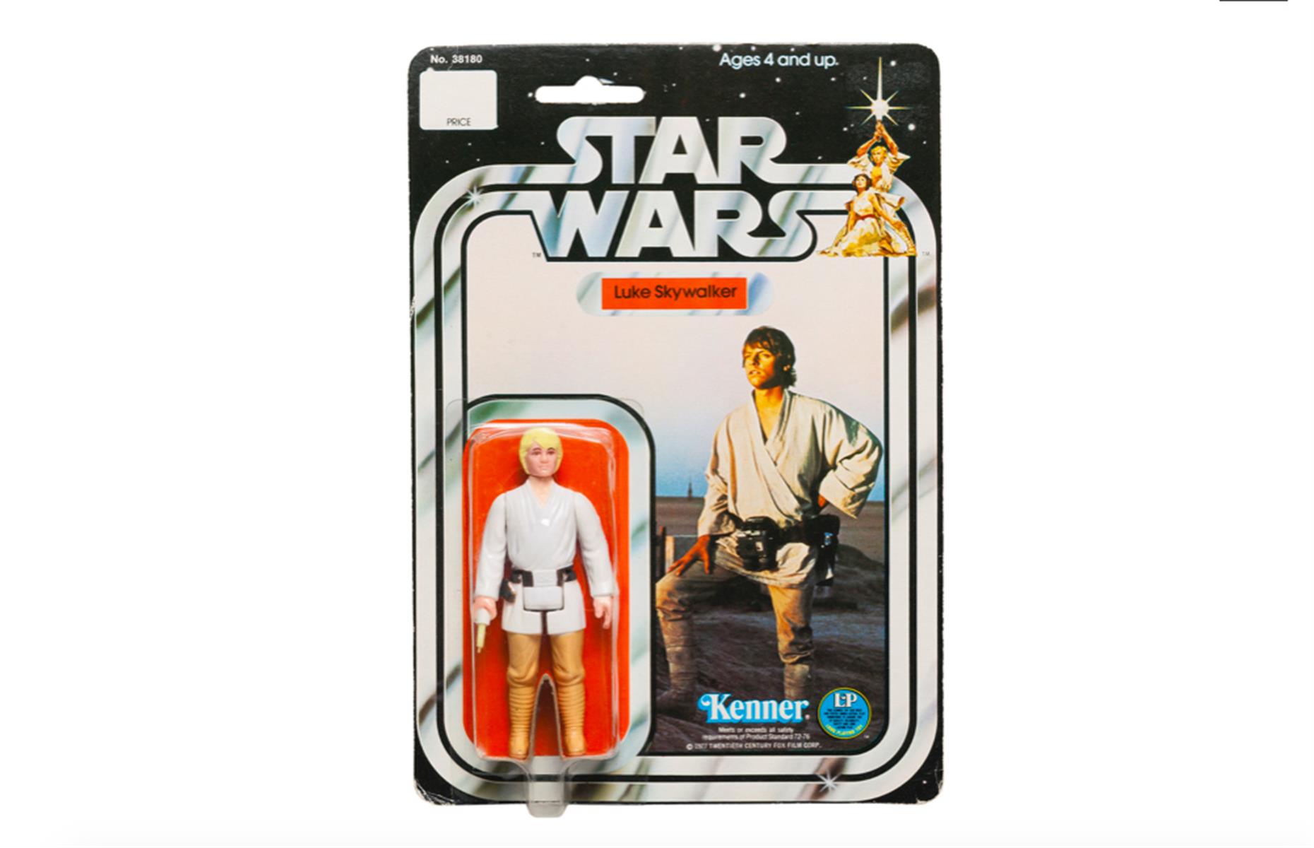 Star Wars Luke Skywalker with double-telescoping lightsaber: $25,000 (£19k)