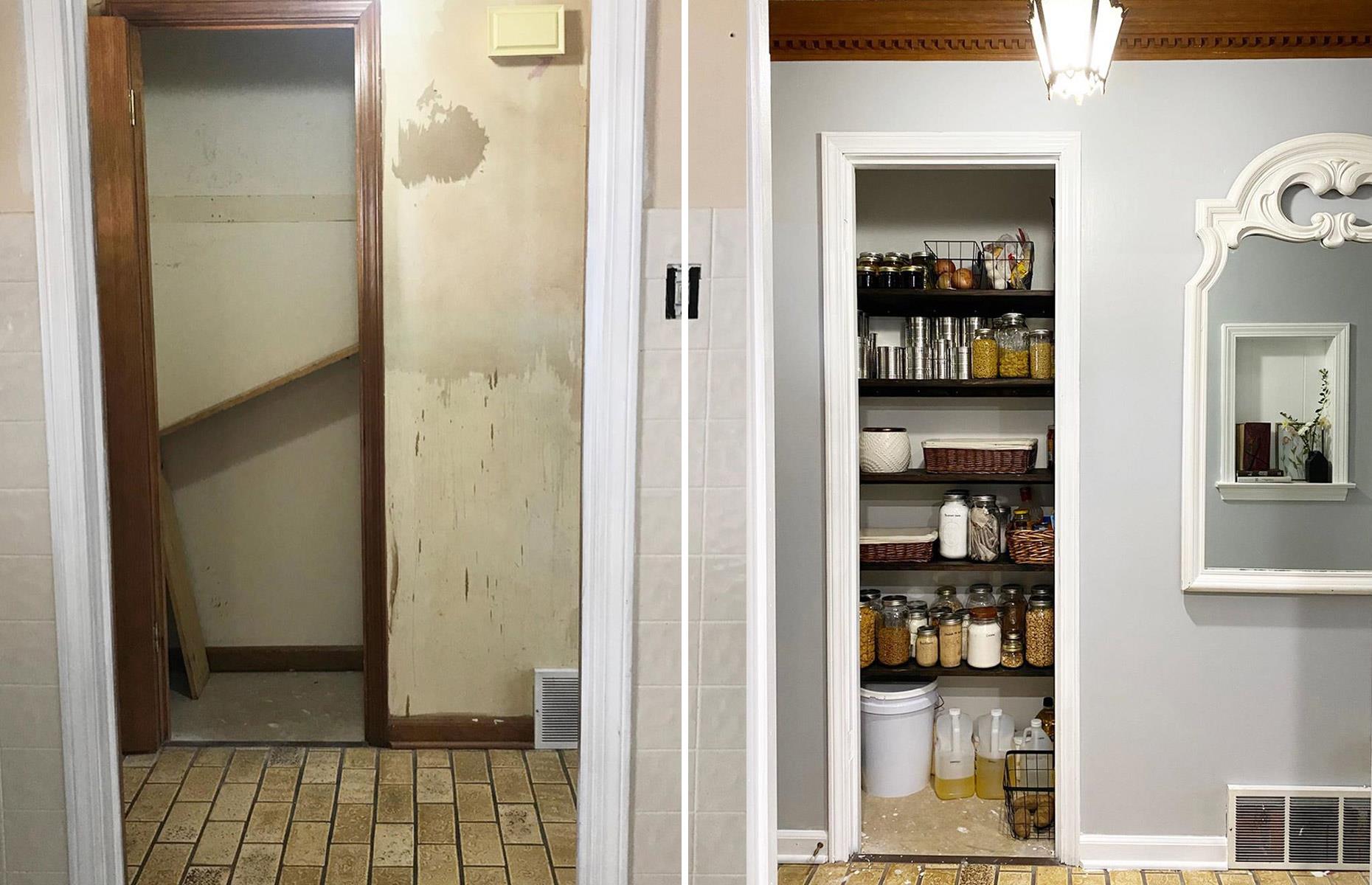 Perfect entryway pantry