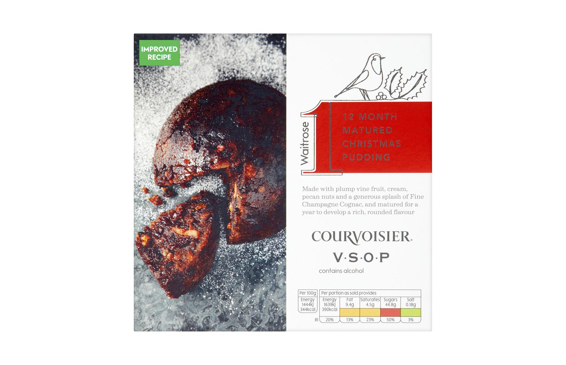 Waitrose 12 Month Matured Christmas Pudding, £12 (907g)
