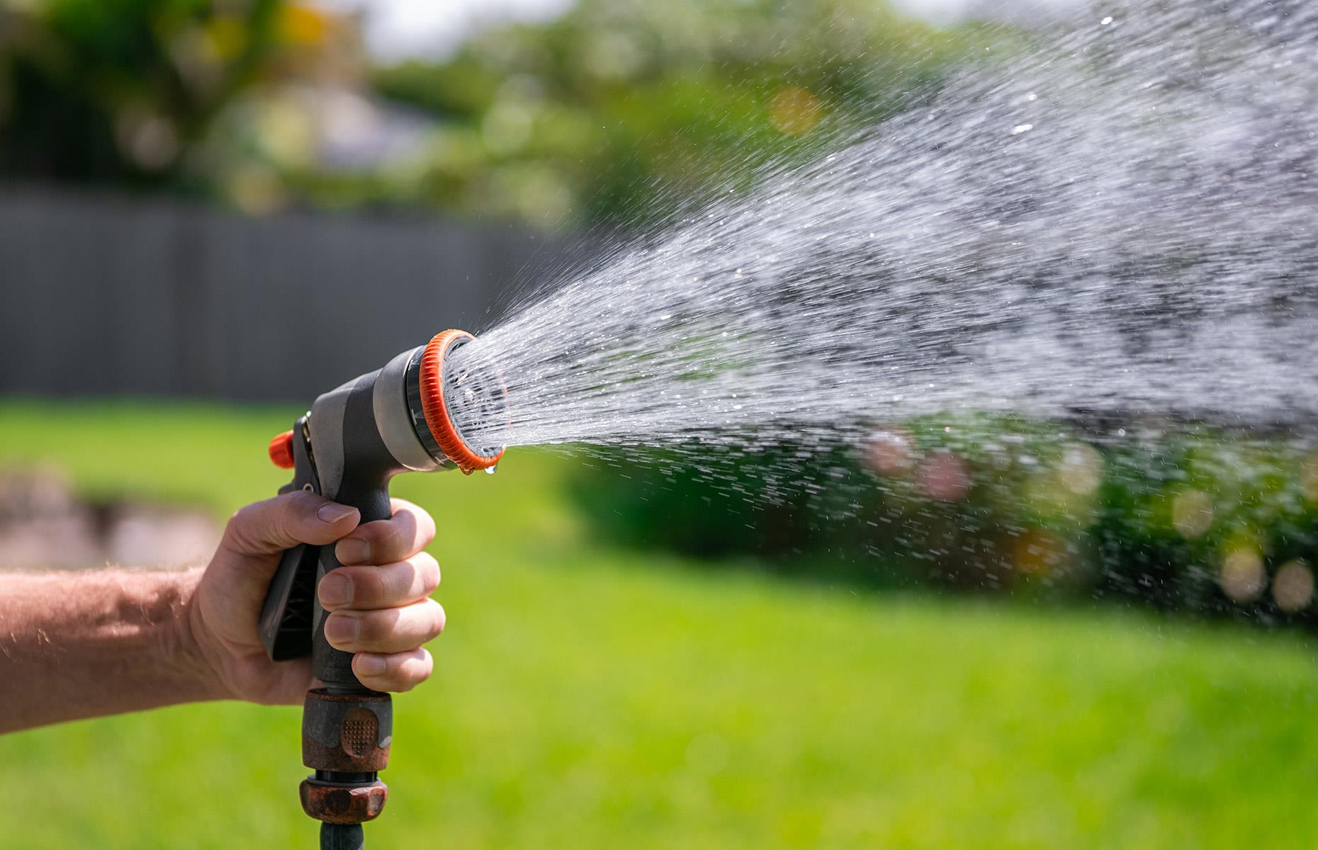 Use a hose gun attachment