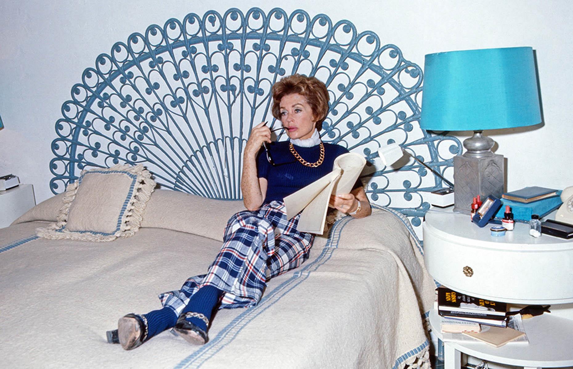 Lilli Palmer’s elegant bedroom