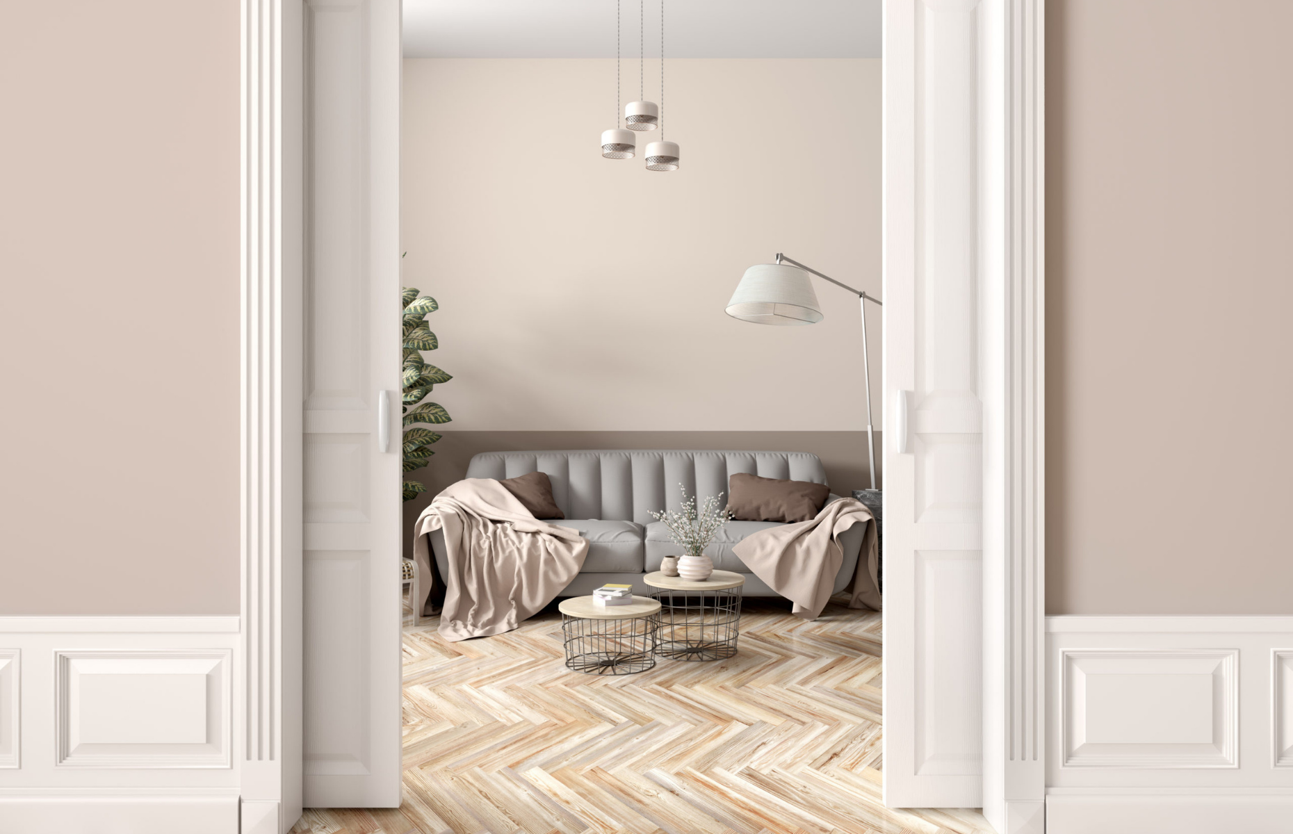 Impart flexibility with pocket doors