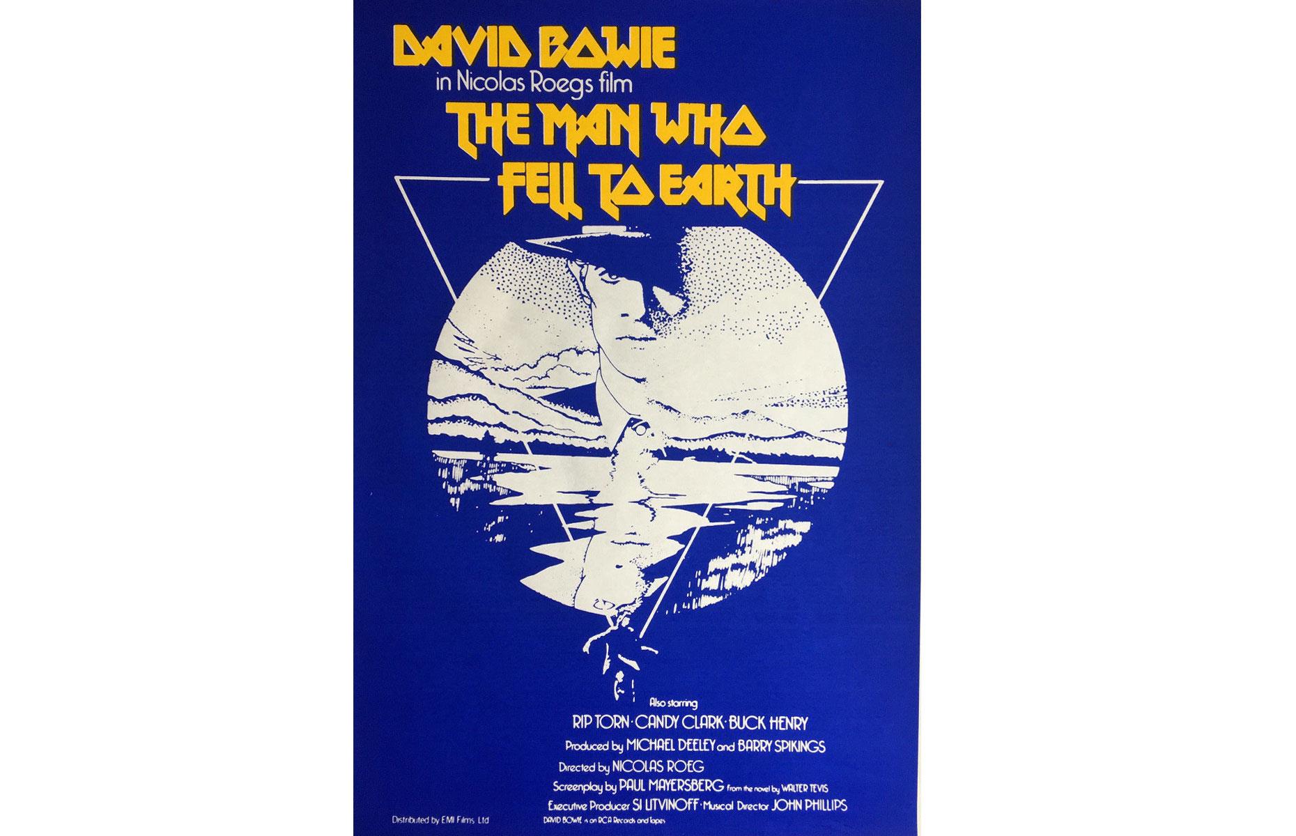 The Man Who Fell to Earth (British poster, 1976): up to $400 (£294)