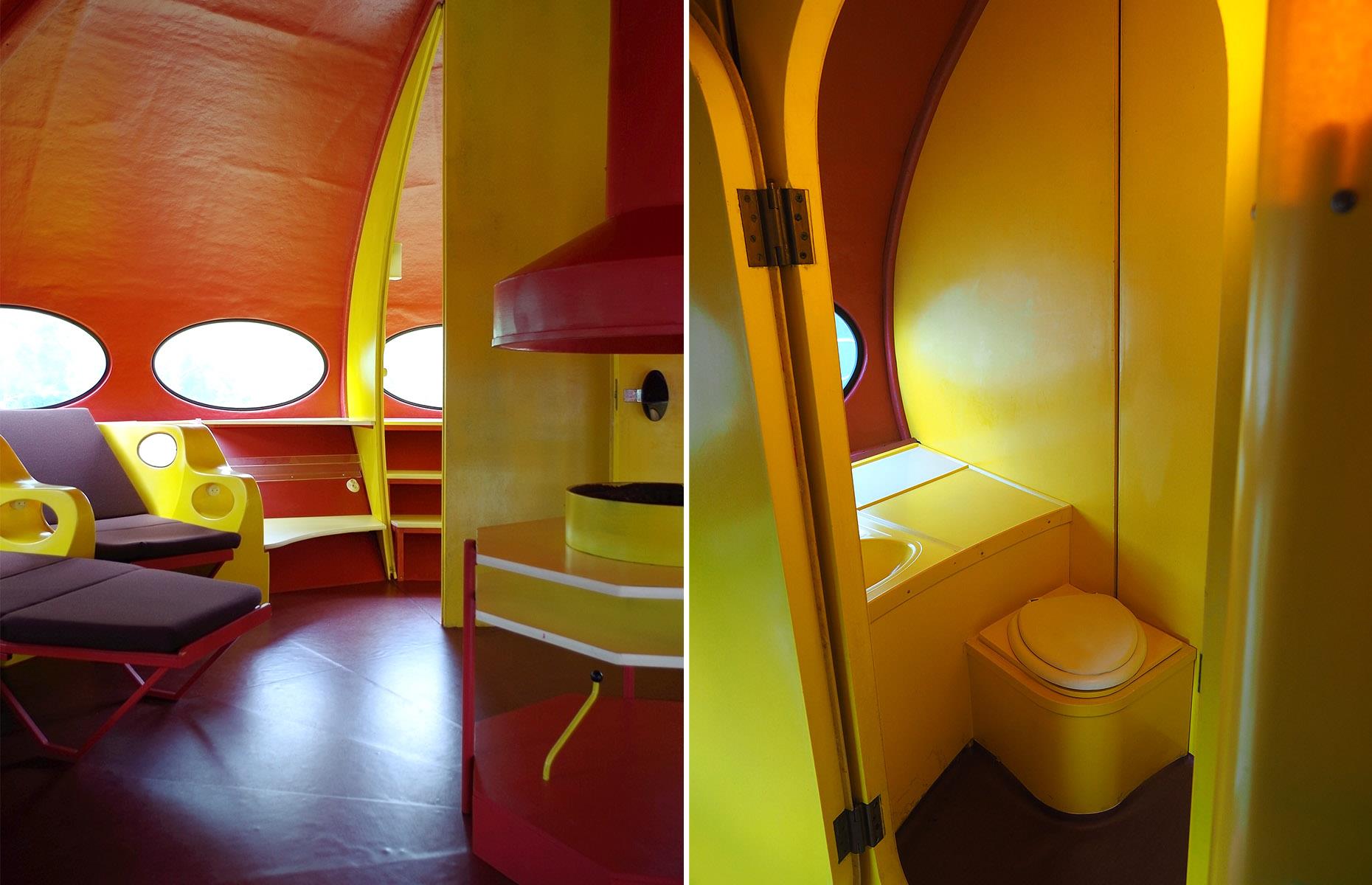 Iconic Futuro pods, Espoo, Finland