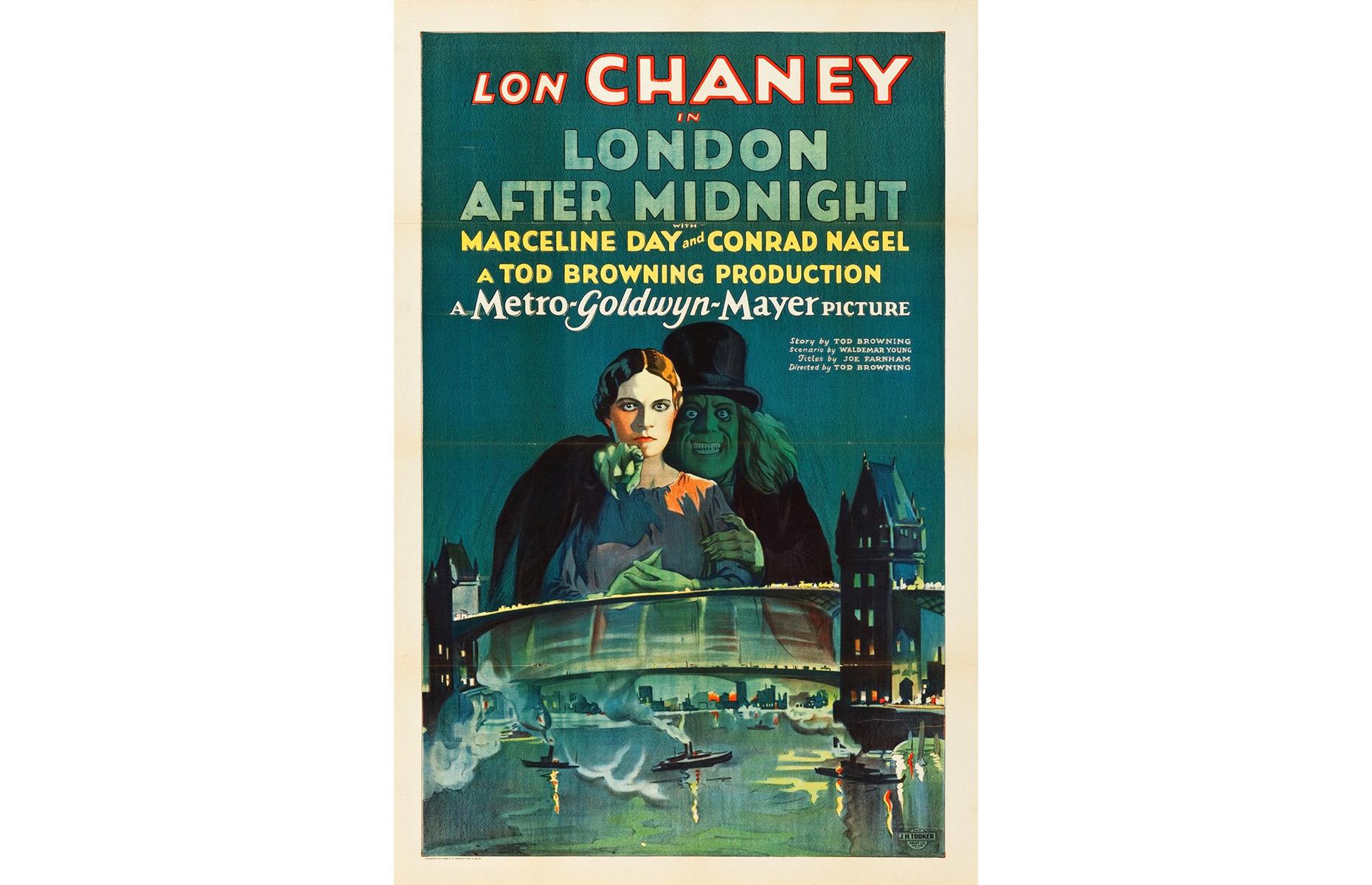 =3. London After Midnight (American poster, 1927): $478,000 ($646k/£485k today)