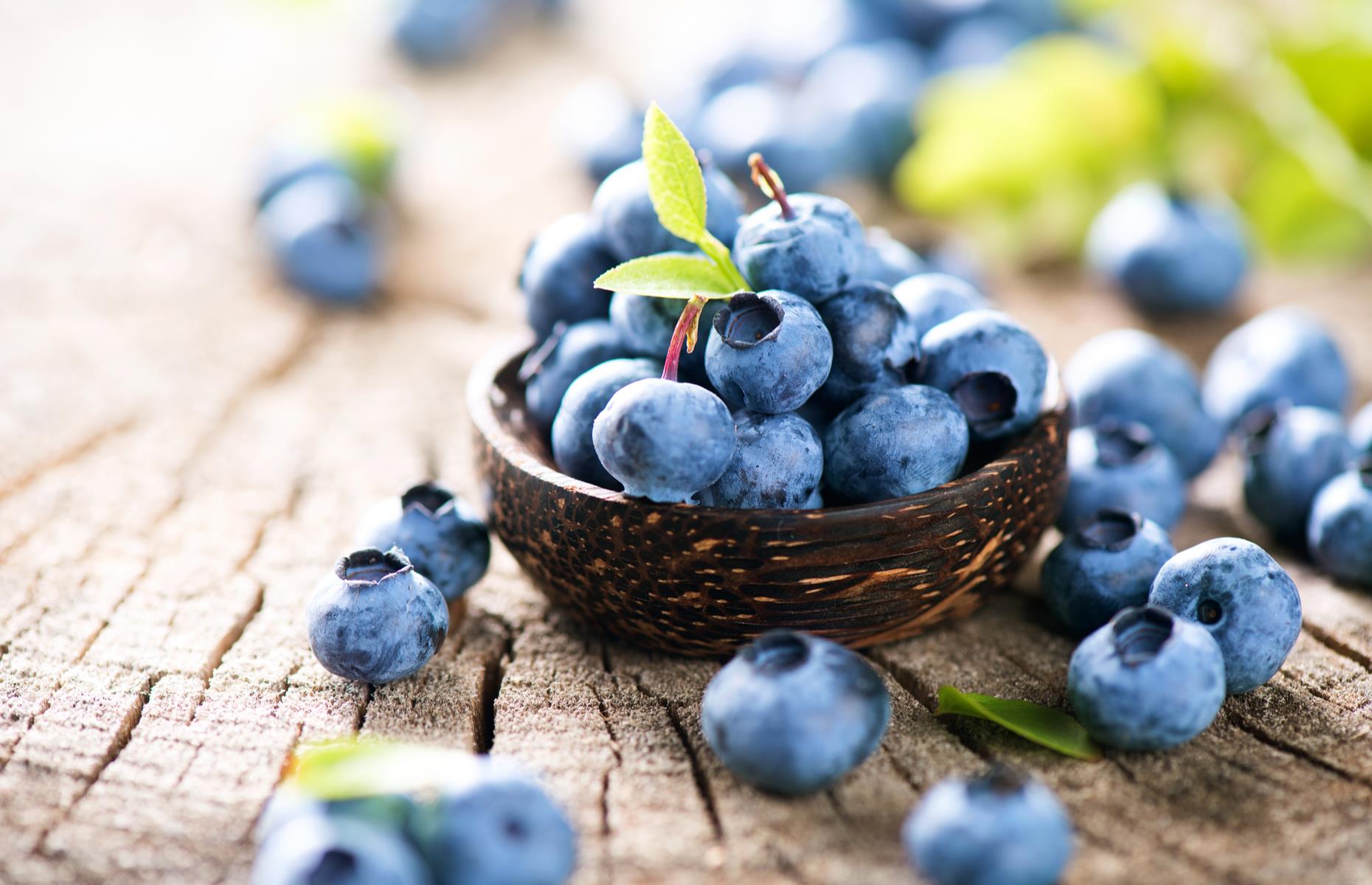 North Carolina: blueberry and strawberry
