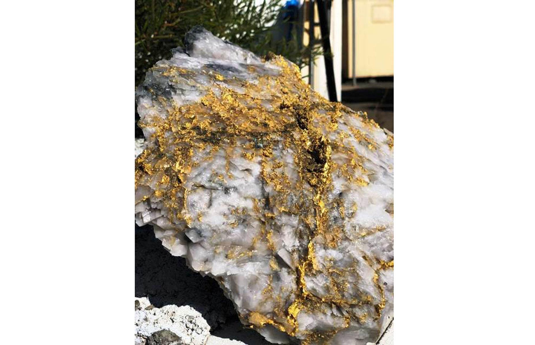 The gold-laden rocks worth $13 million (£10m)