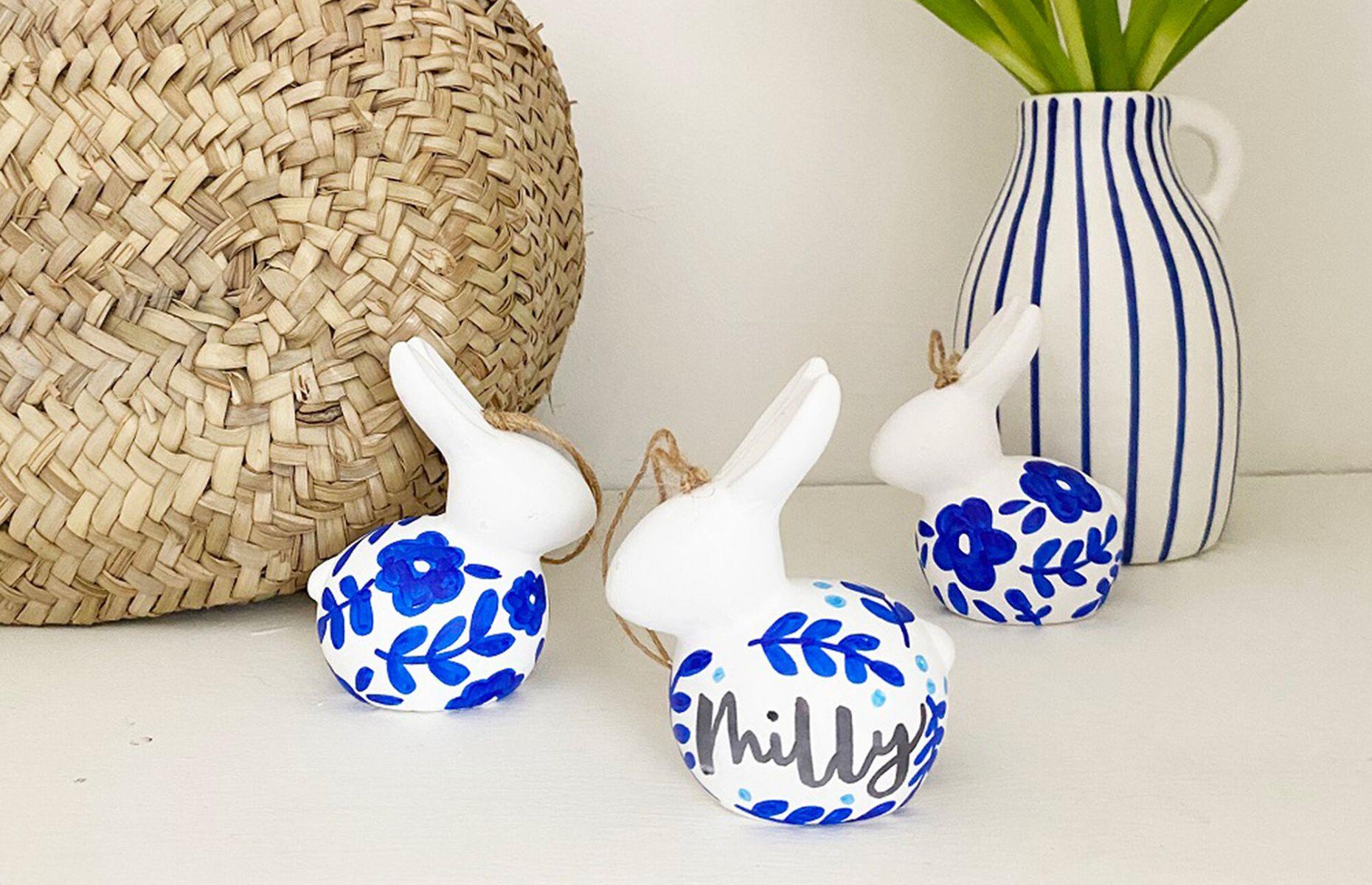 Personalise ceramic bunnies