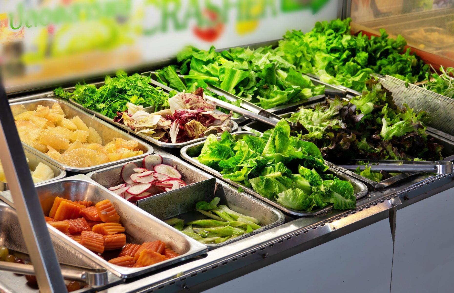 18. The salad bar