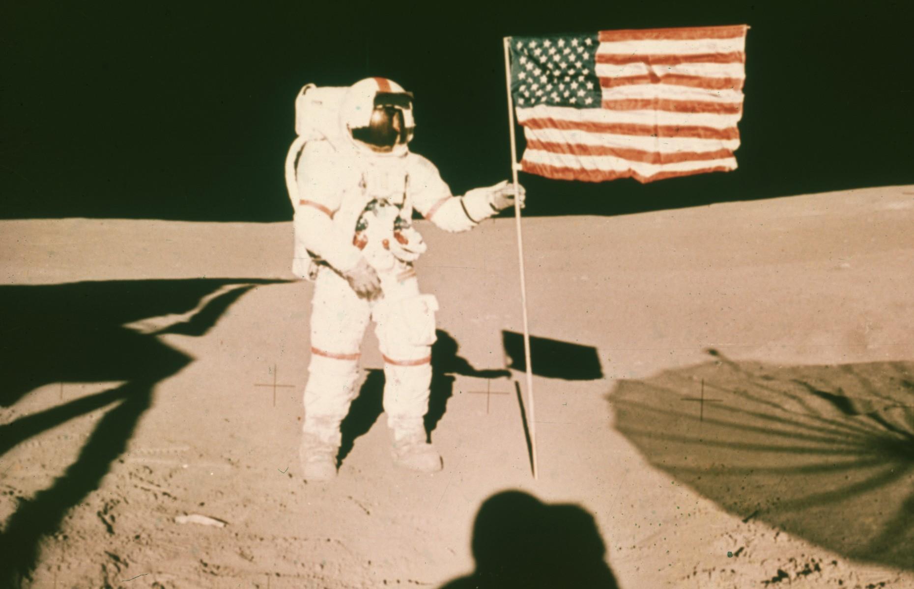 Alan Shepard on the moon