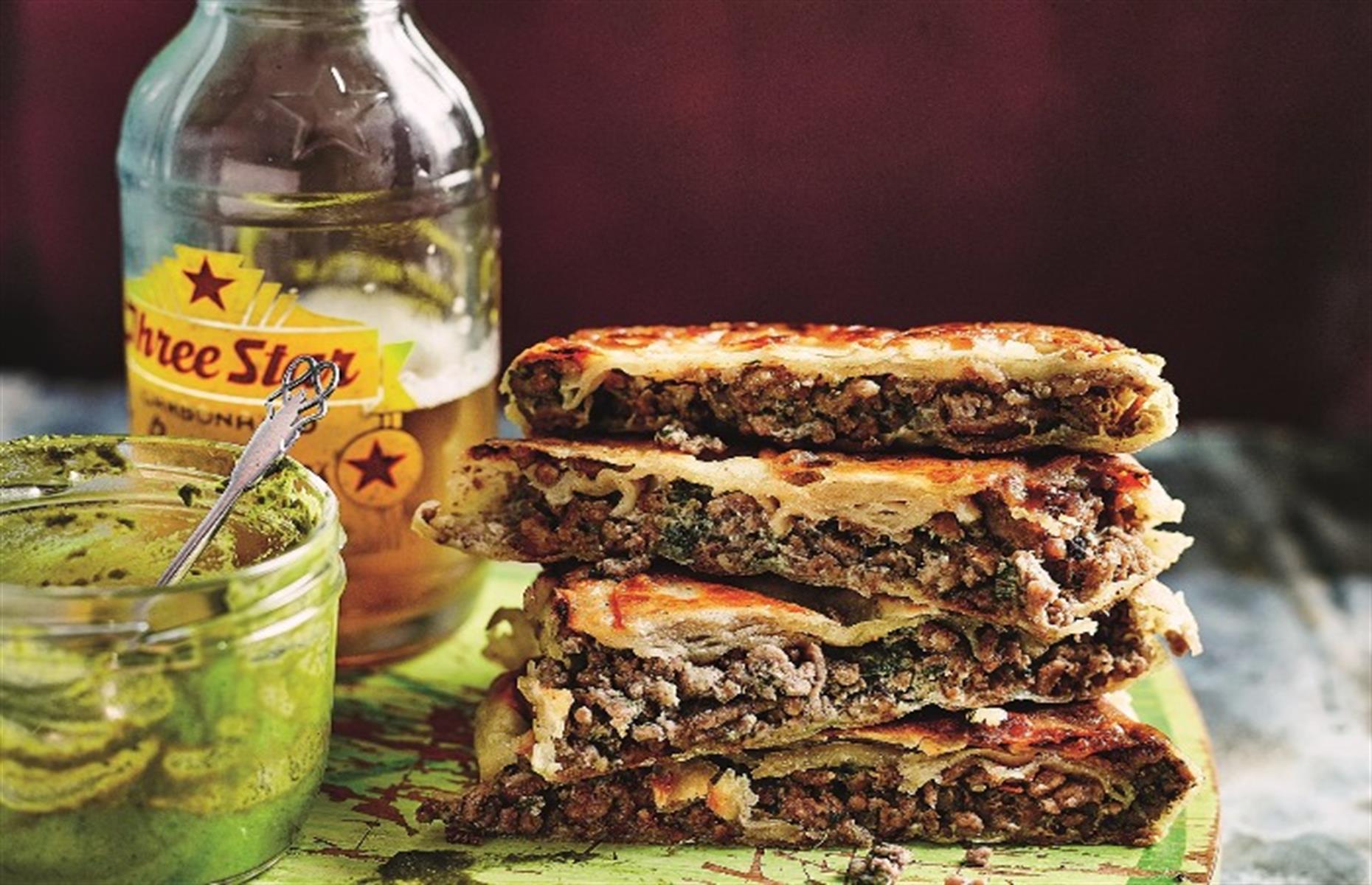 Mumbai hot lamb sandwich