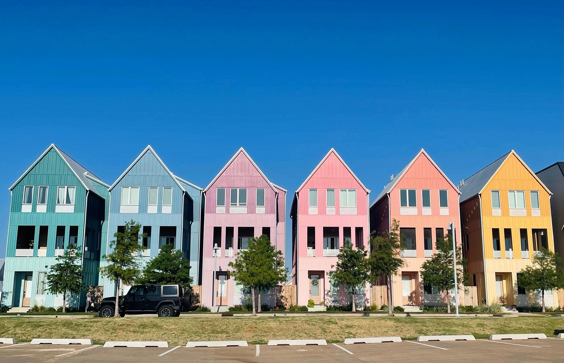 Rainbow Row, Oklahoma City, USA