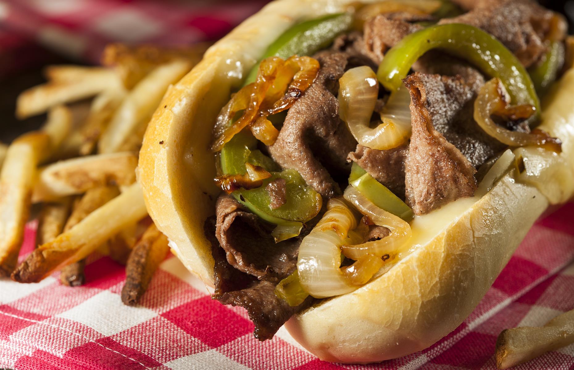 Pennsylvania: sink your teeth into a Philly cheesesteak