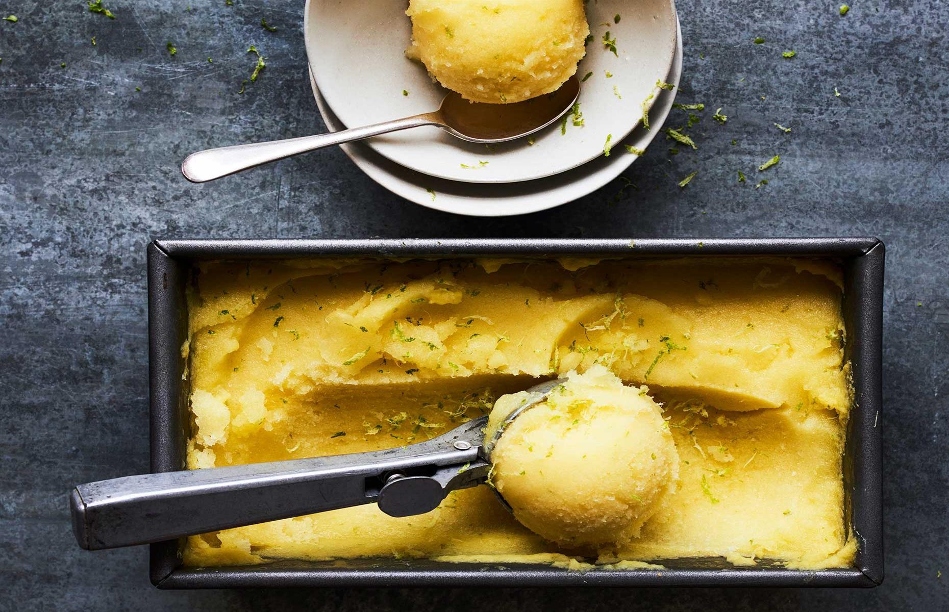 Pineapple sorbet