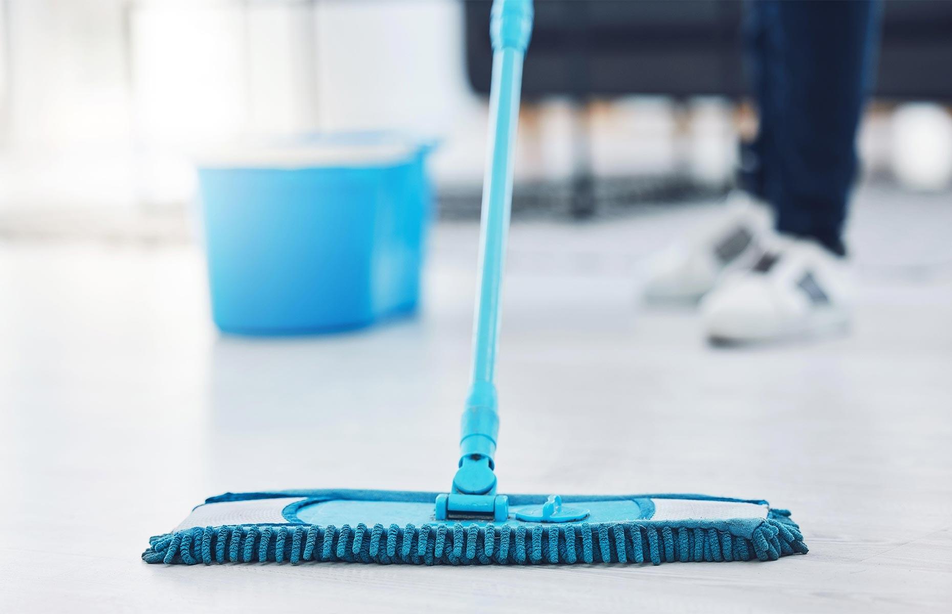 Freshen floors with essential oils