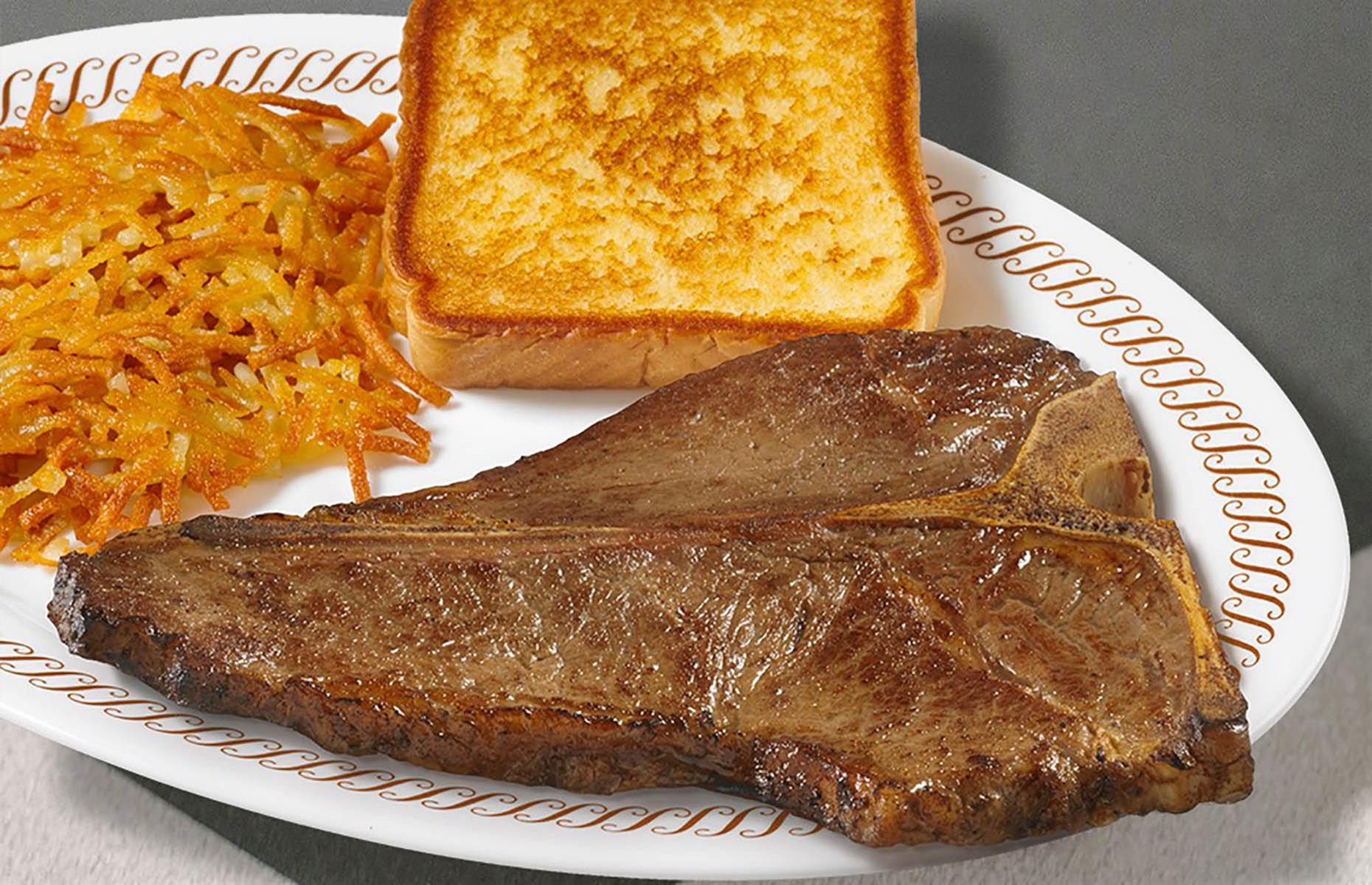 Waffle House is one of the world’s largest sellers of T-bone steaks