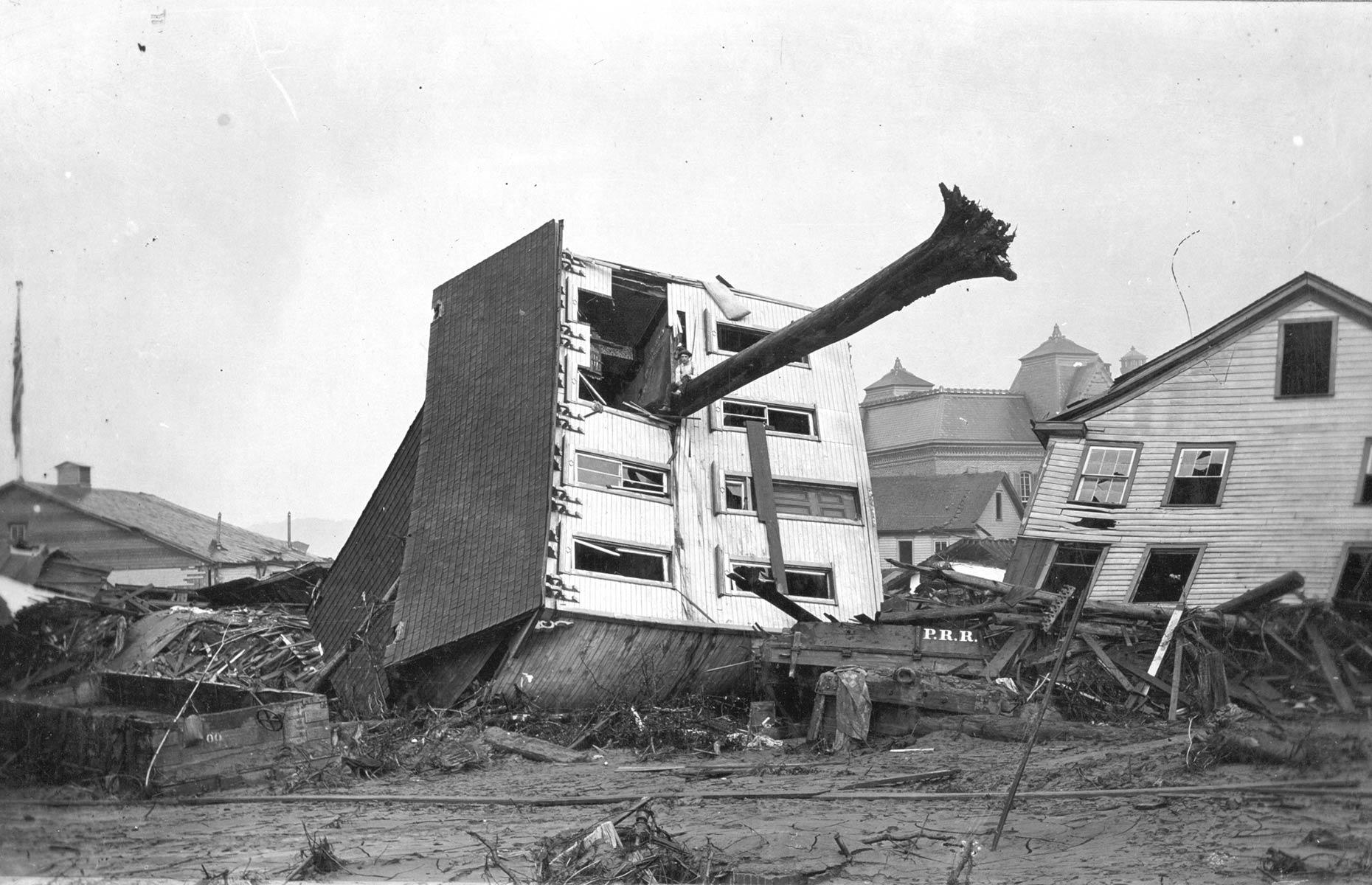 A relocated house
