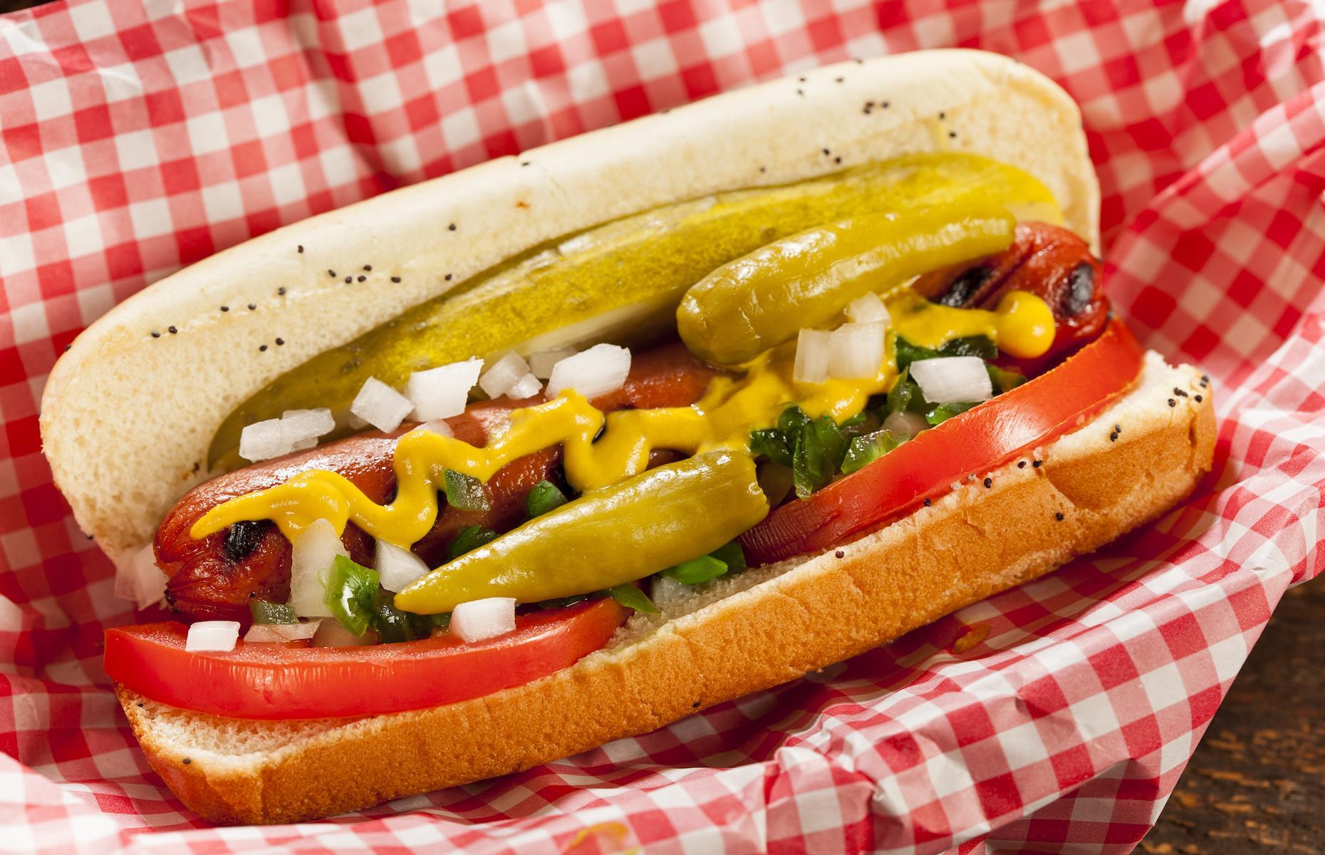 3. Chicago-style hot dog