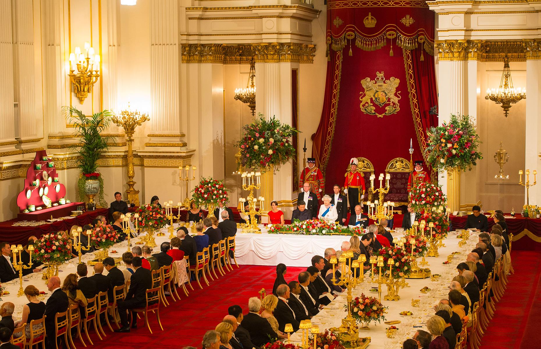 18. China state banquet at Buckingham Palace, 2015
