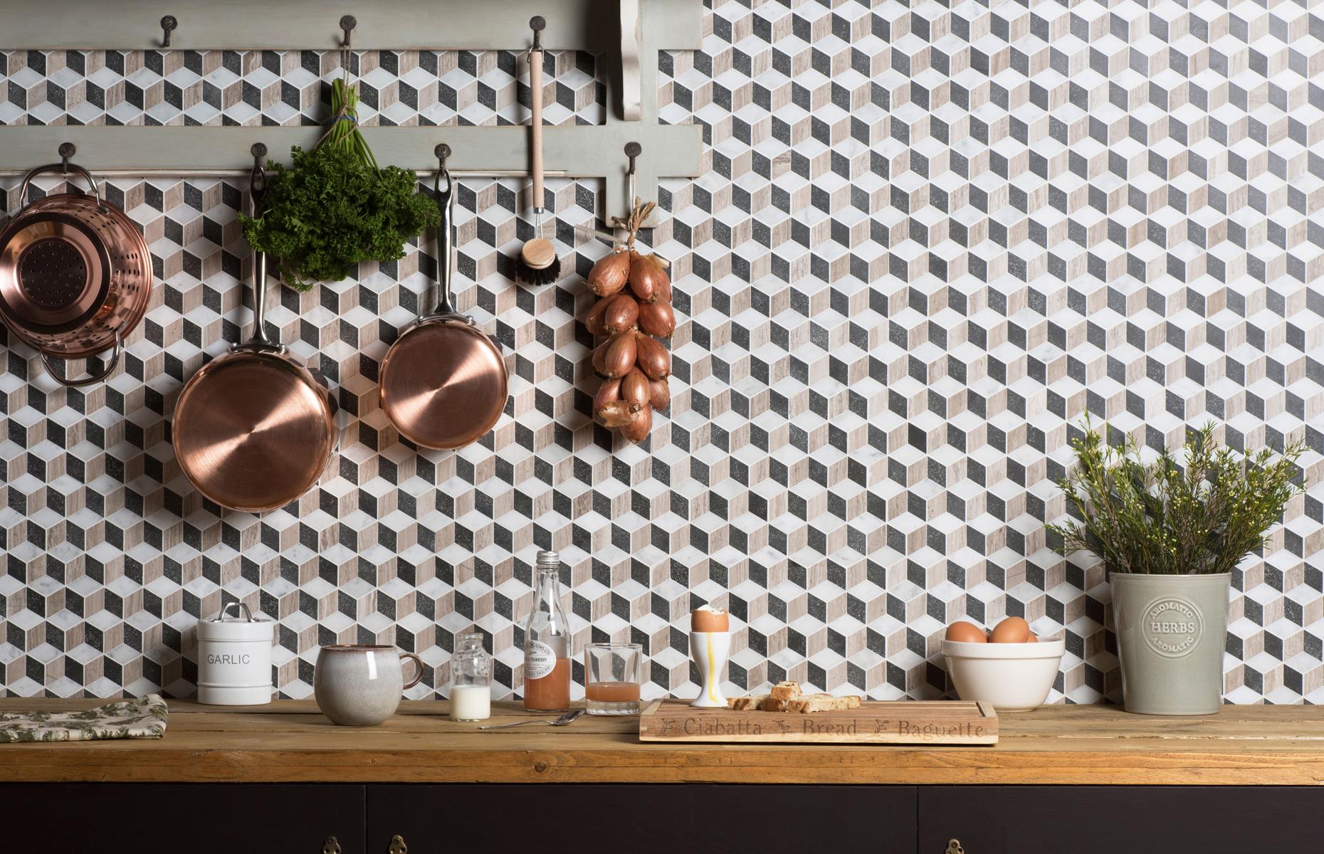 Create a tiled feature wall