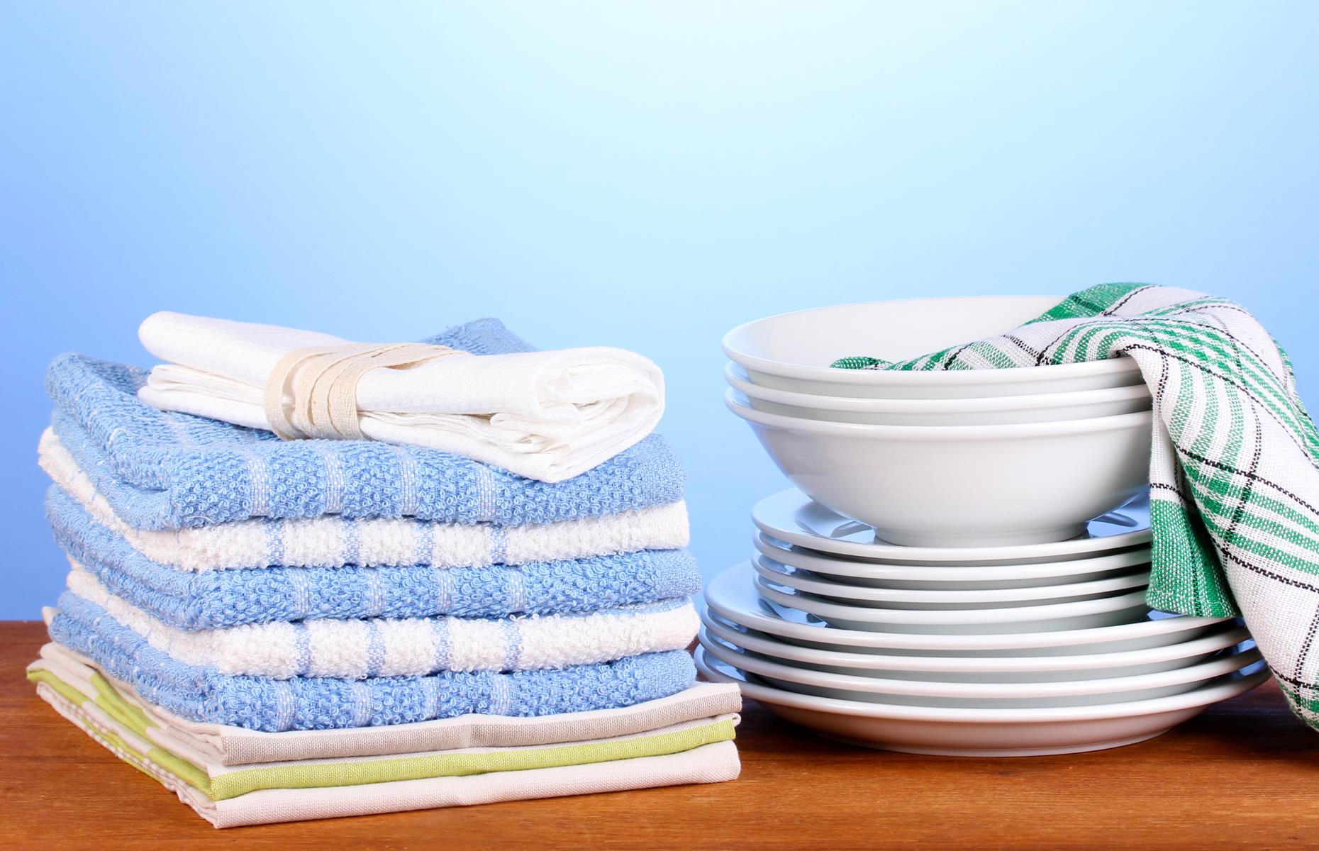 Recycle bathroom towels as dishcloths