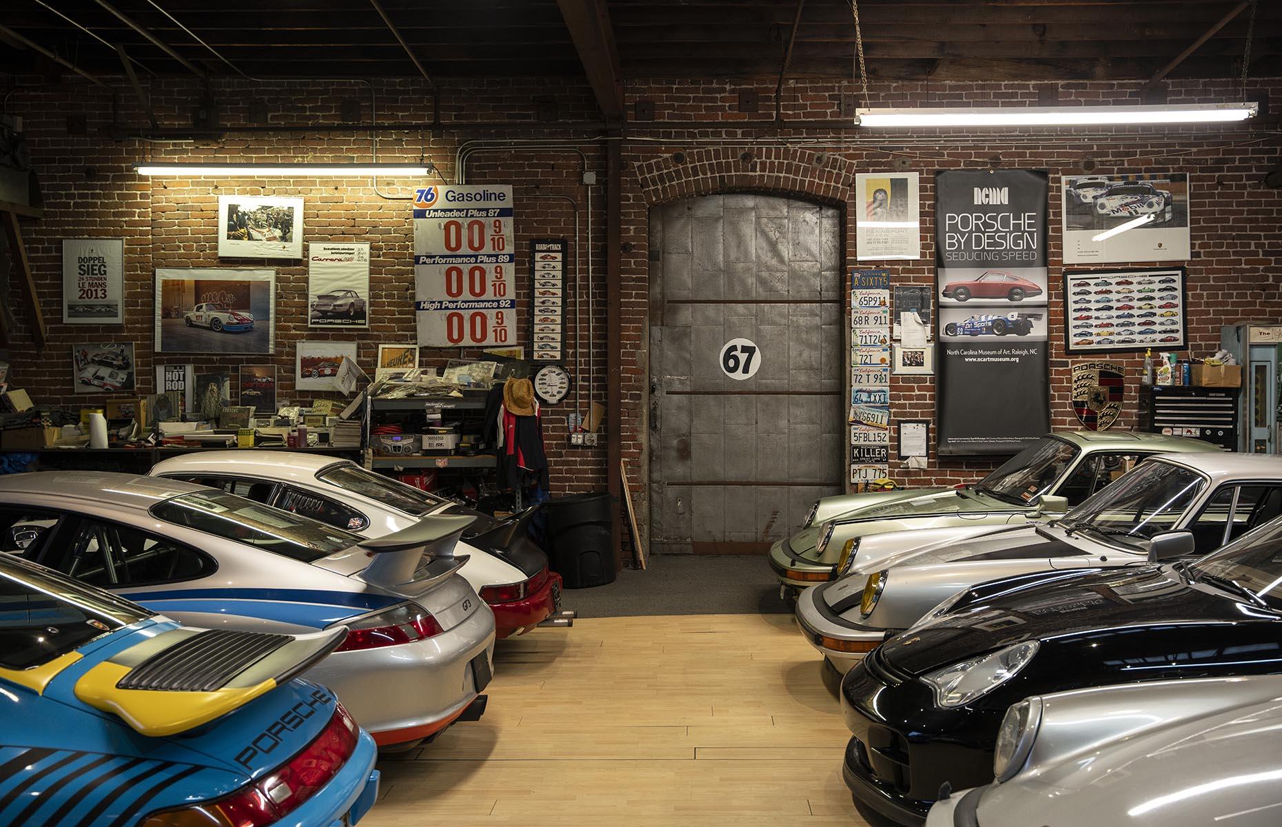 Historic car warehouse, California, USA