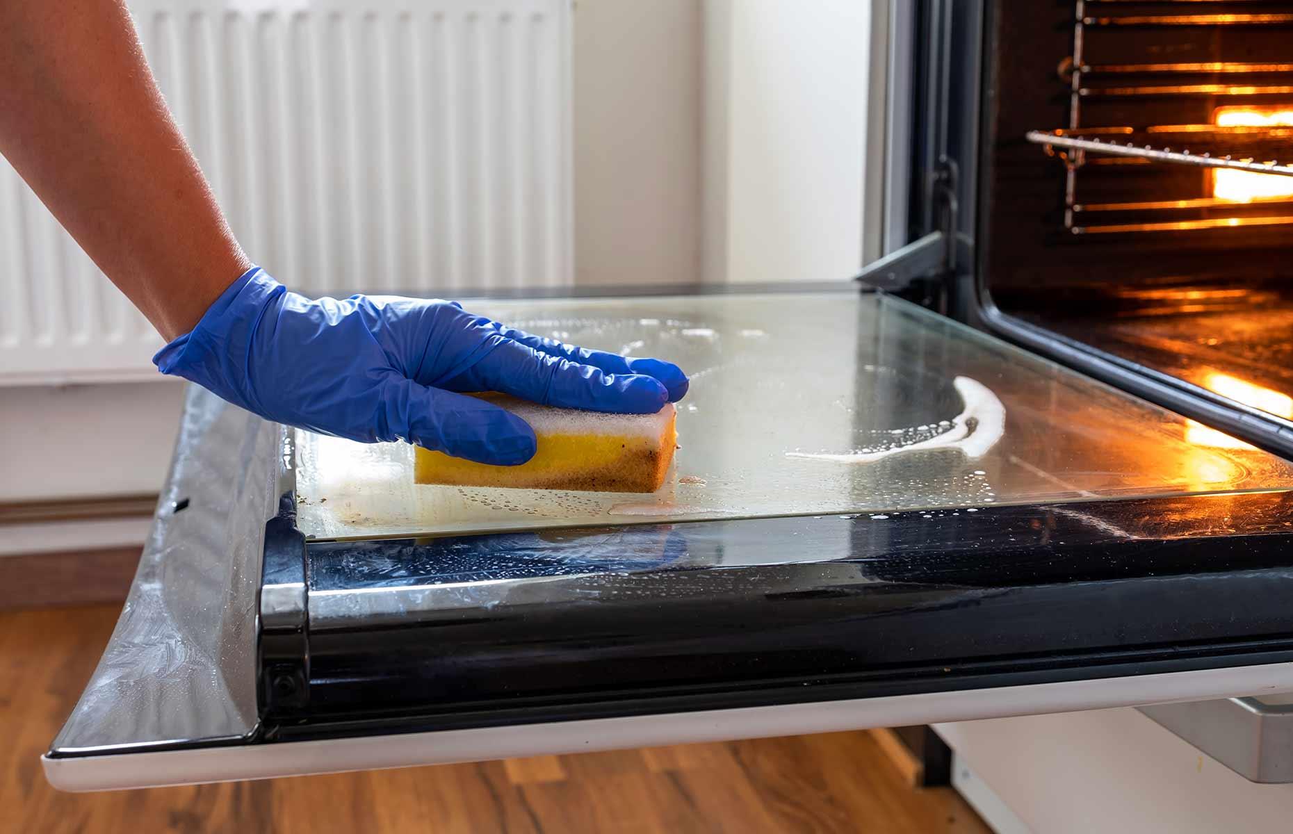 Deep clean the oven 