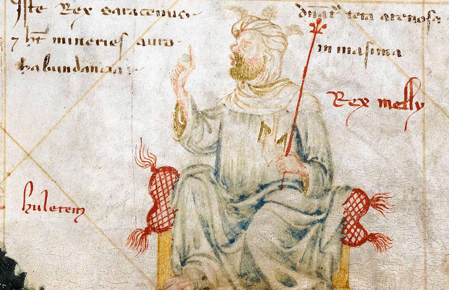 Mansa Musa's first appearance on a European map