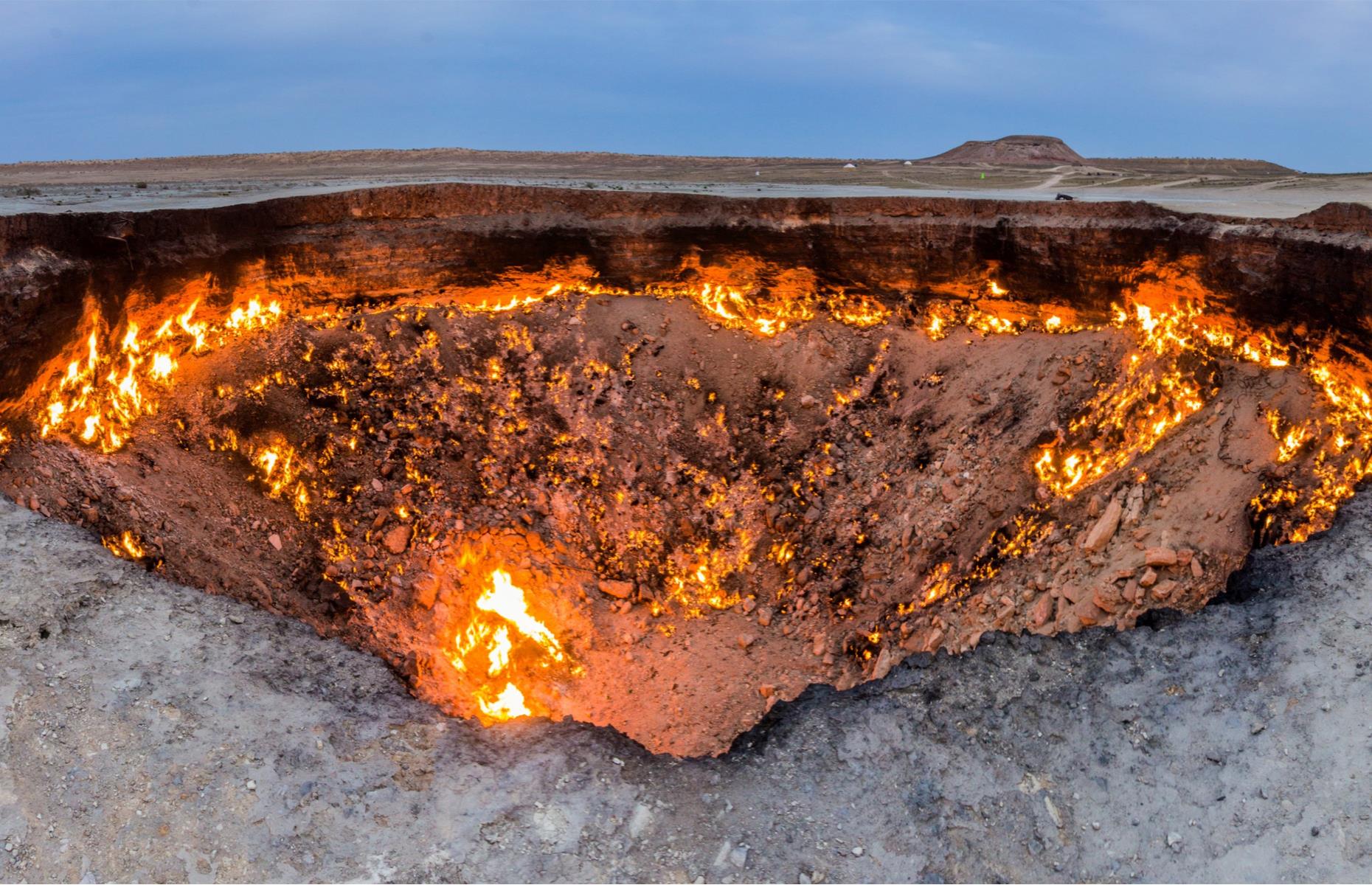 Darvaza gas crater, Turkmenistan