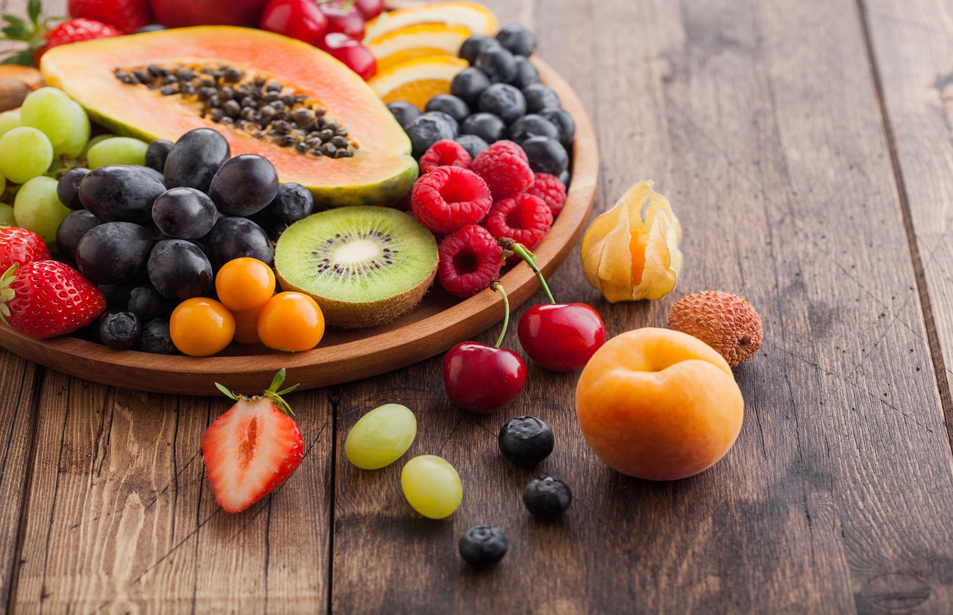 Fresh fruits and vegetables