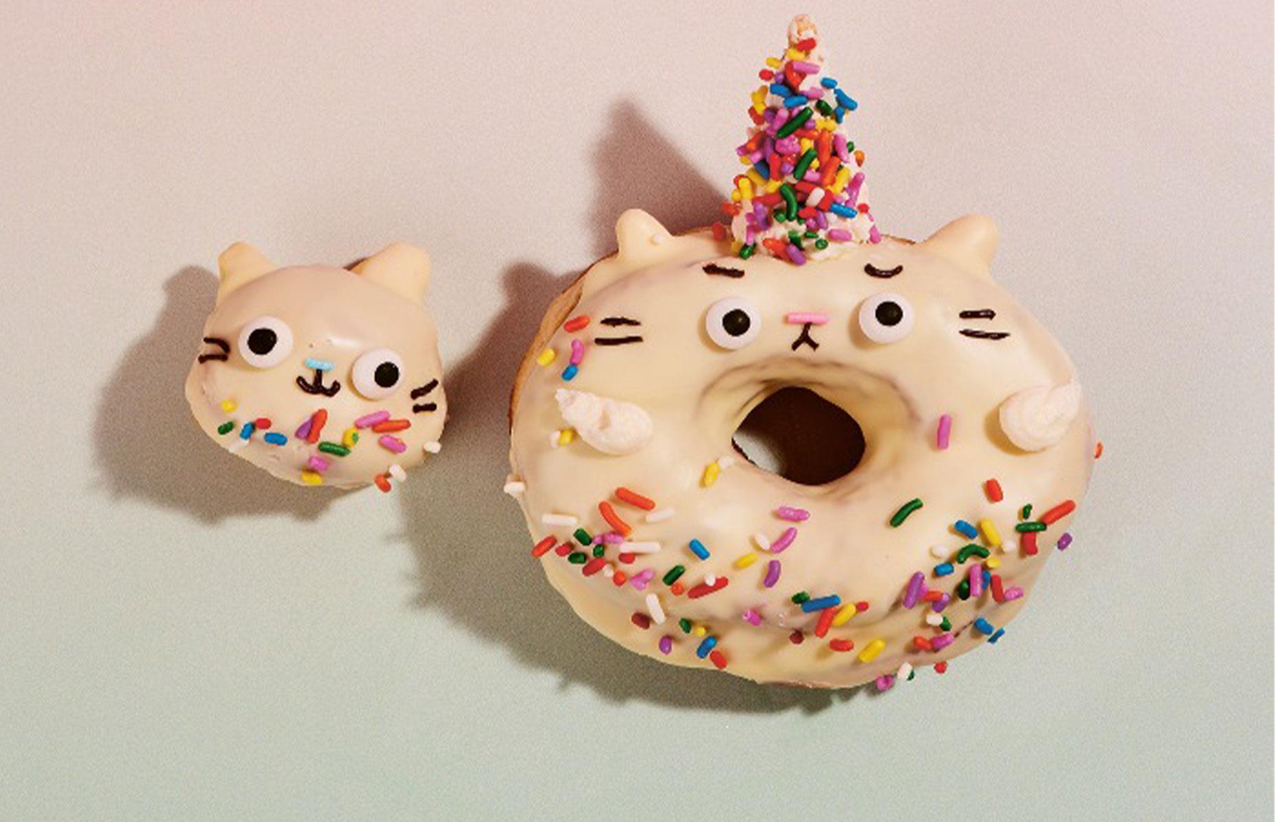 5. Cat-themed doughnuts