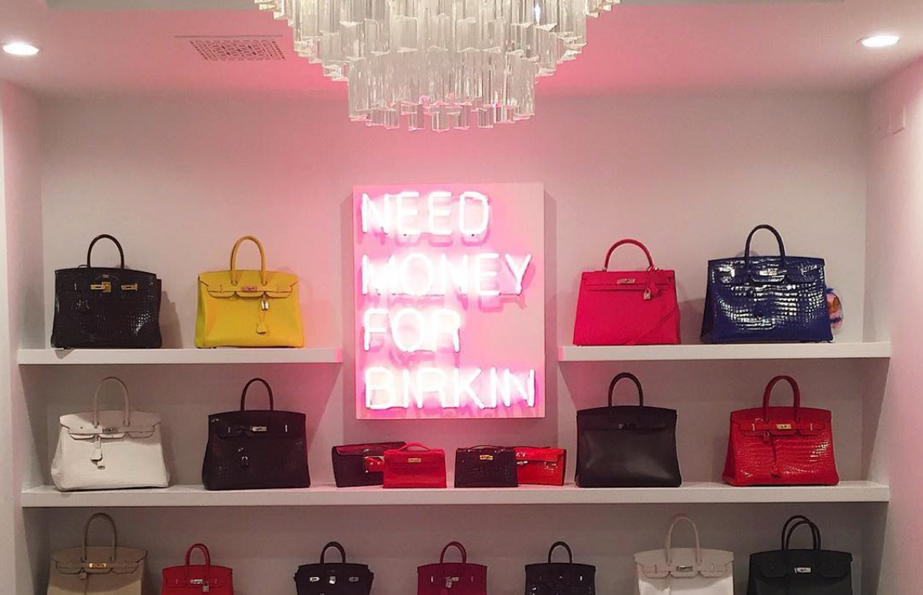Handbag closets and walk-in wardrobes are so passe' - Kris Jenner
