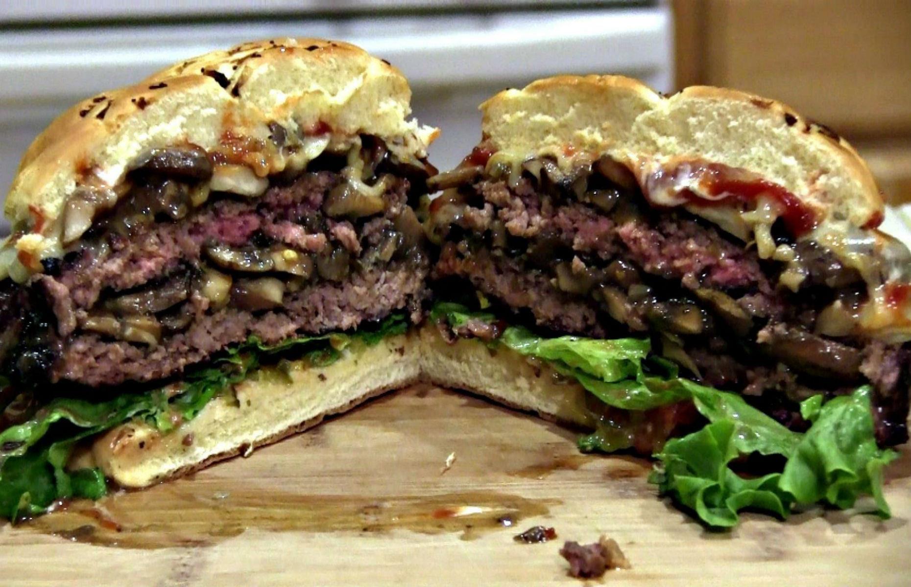 Colossal mushroom burger