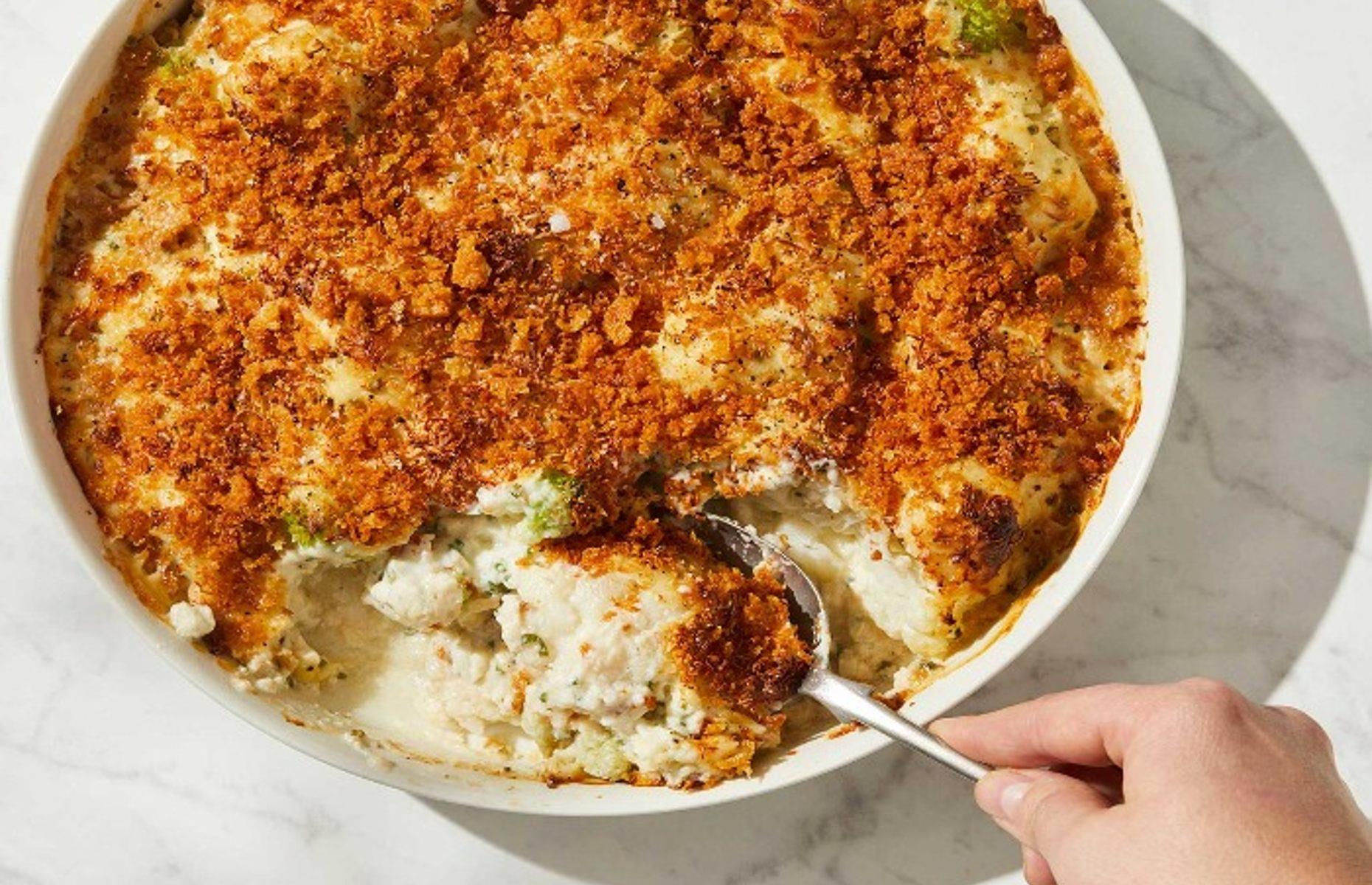 32. Cauliflower and smoked cheese gratin