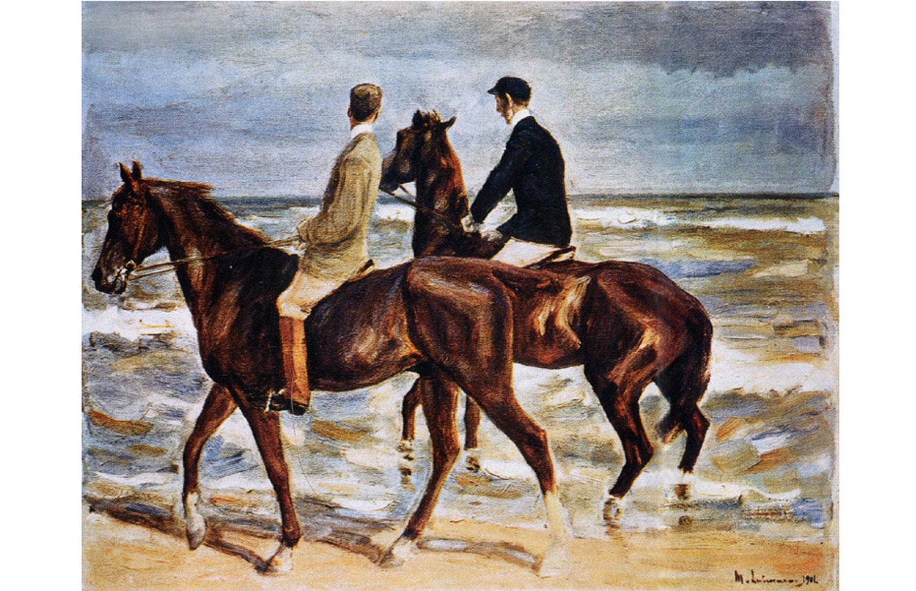 Two Riders on the Beach by Max Liebermann
