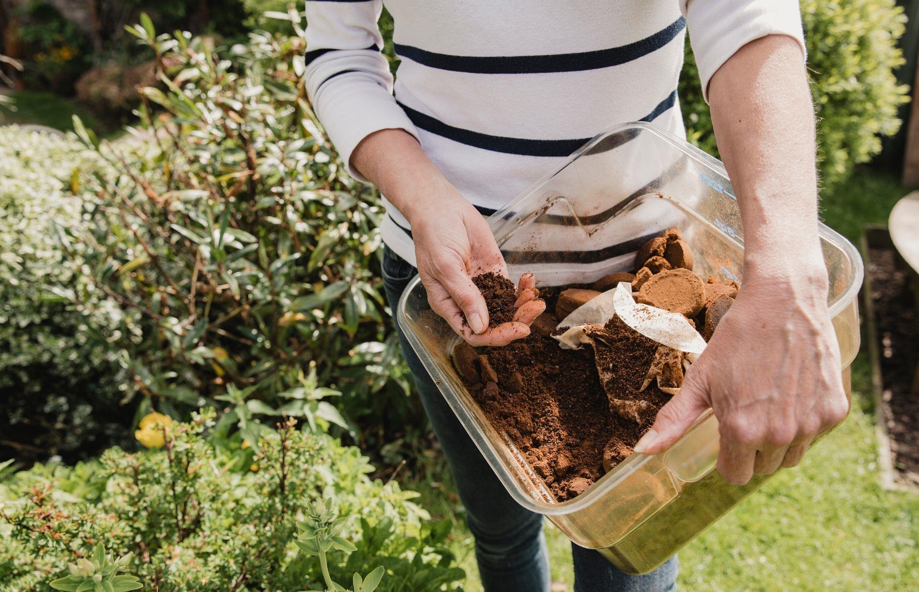 Don't discard your coffee grounds