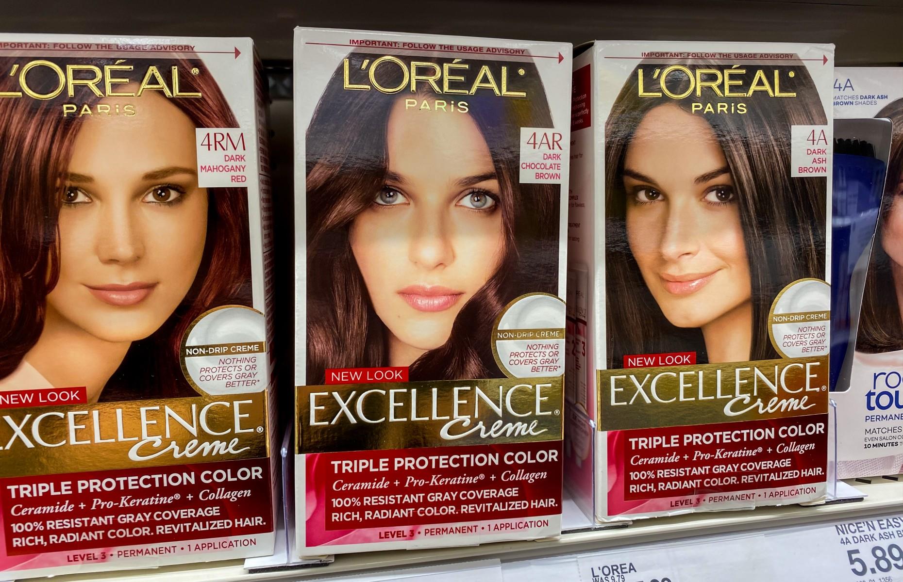 Then: hair dye kits