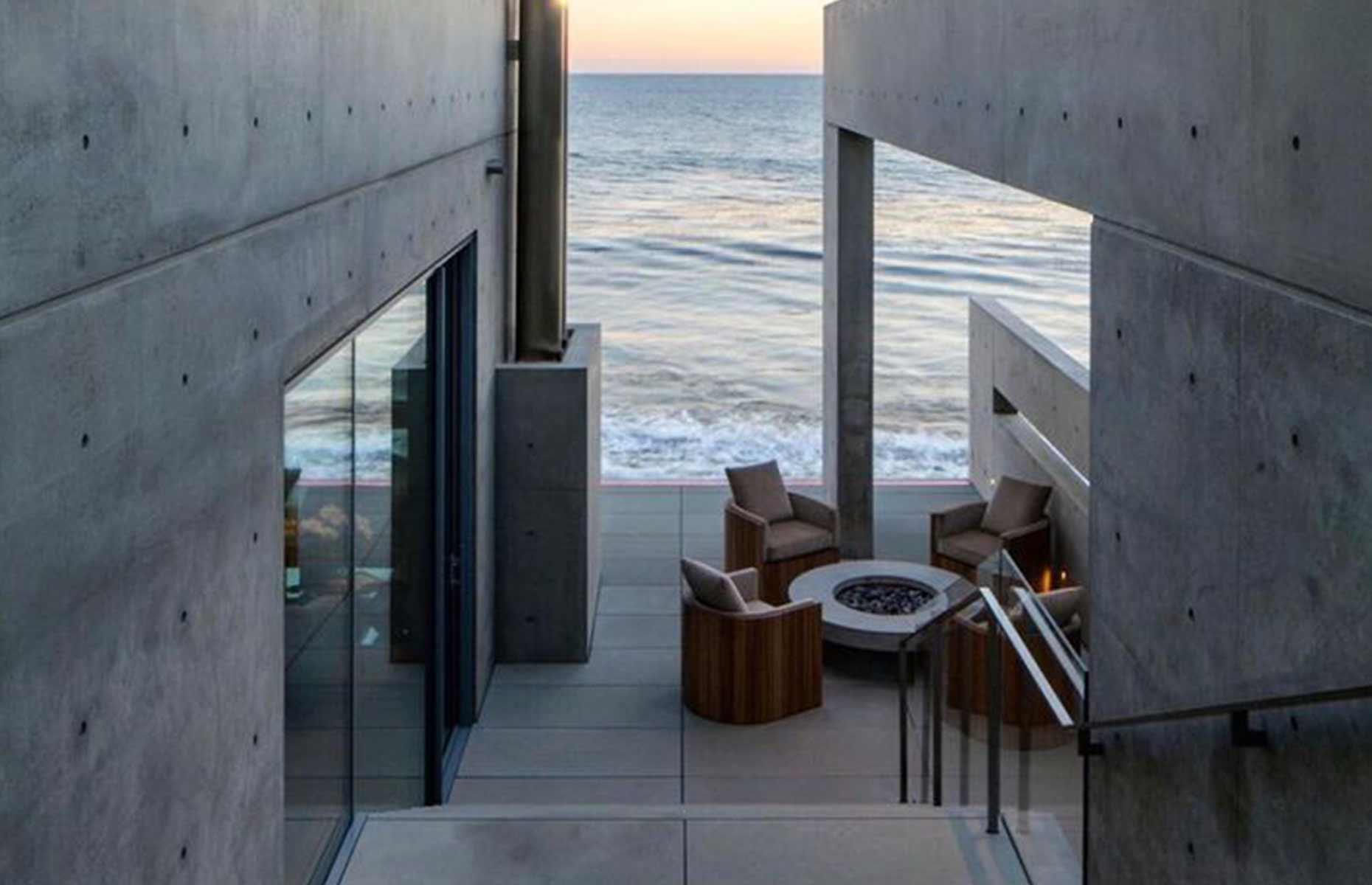 Kanye's concrete bunker in Malibu