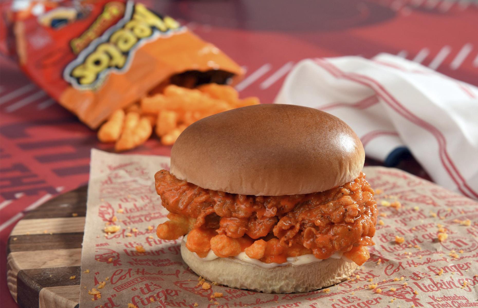 KFC Cheetos Sandwich 